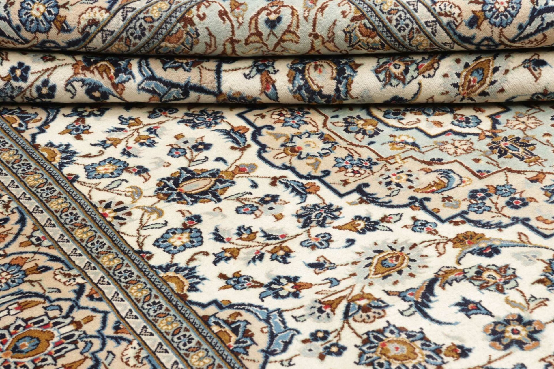 Kashan Perserteppich 199 × 289 cm aus Wolle, handgeknüpft