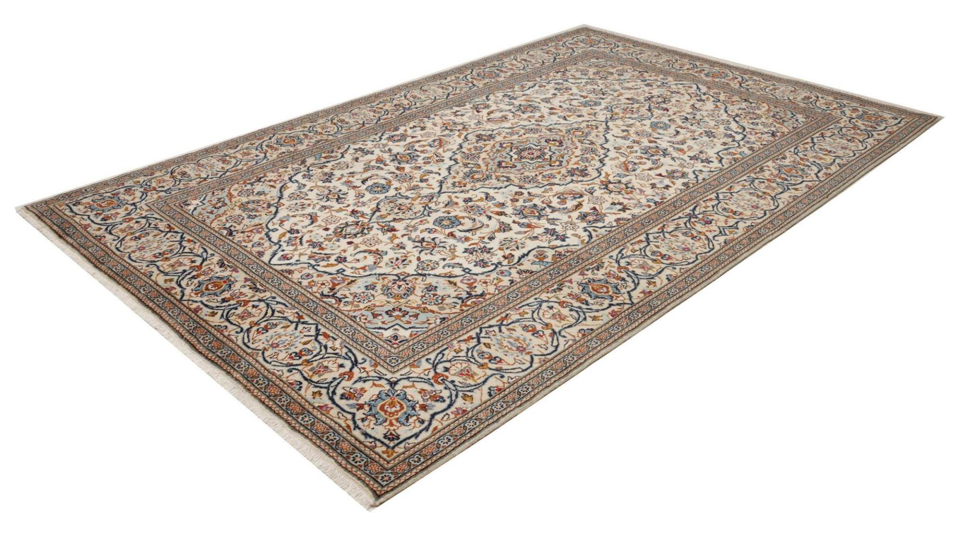 Handgeknüpfter Kashan Perserteppich 201 × 305 cm