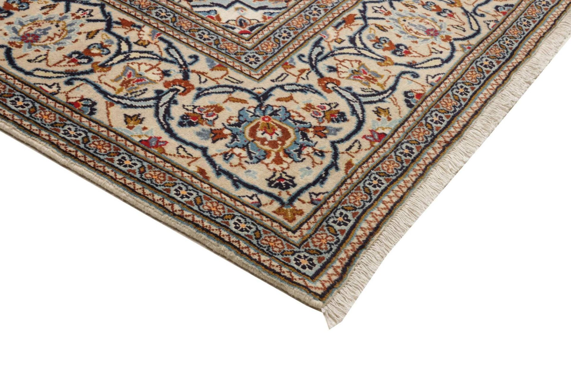 Handgeknüpfter Kashan Perserteppich 201 × 305 cm