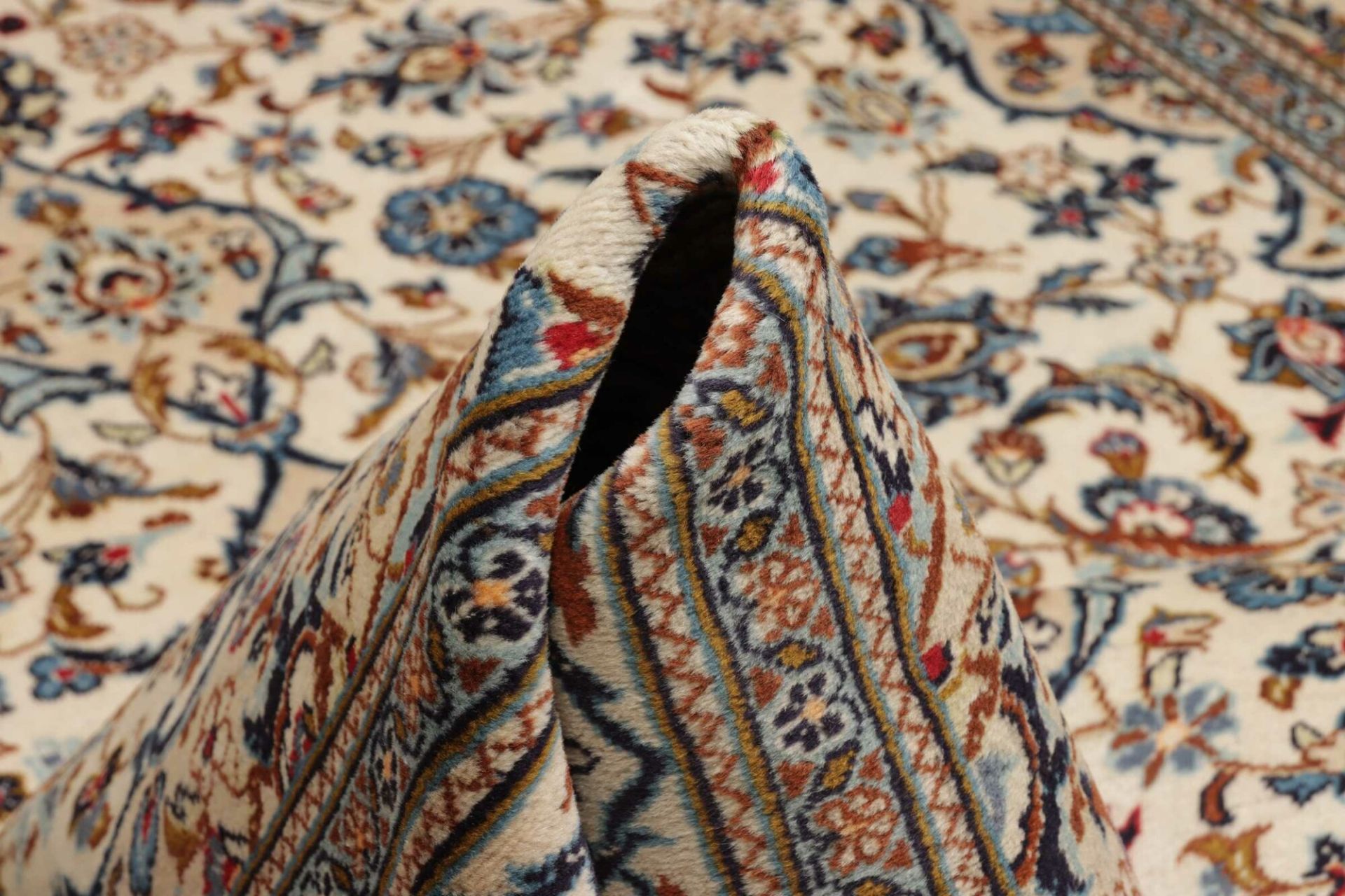 Handgeknüpfter Kashan Perserteppich 201 × 305 cm