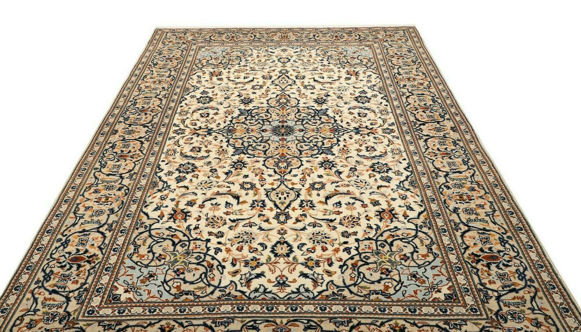 Handgeknüpfter Kashan Perserteppich 201 × 314 cm