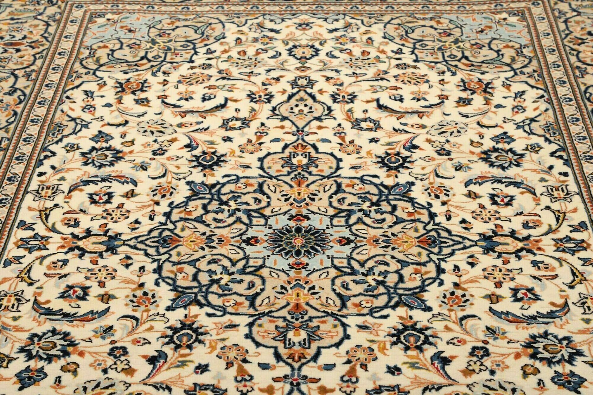 Handgeknüpfter Kashan Perserteppich 201 × 314 cm