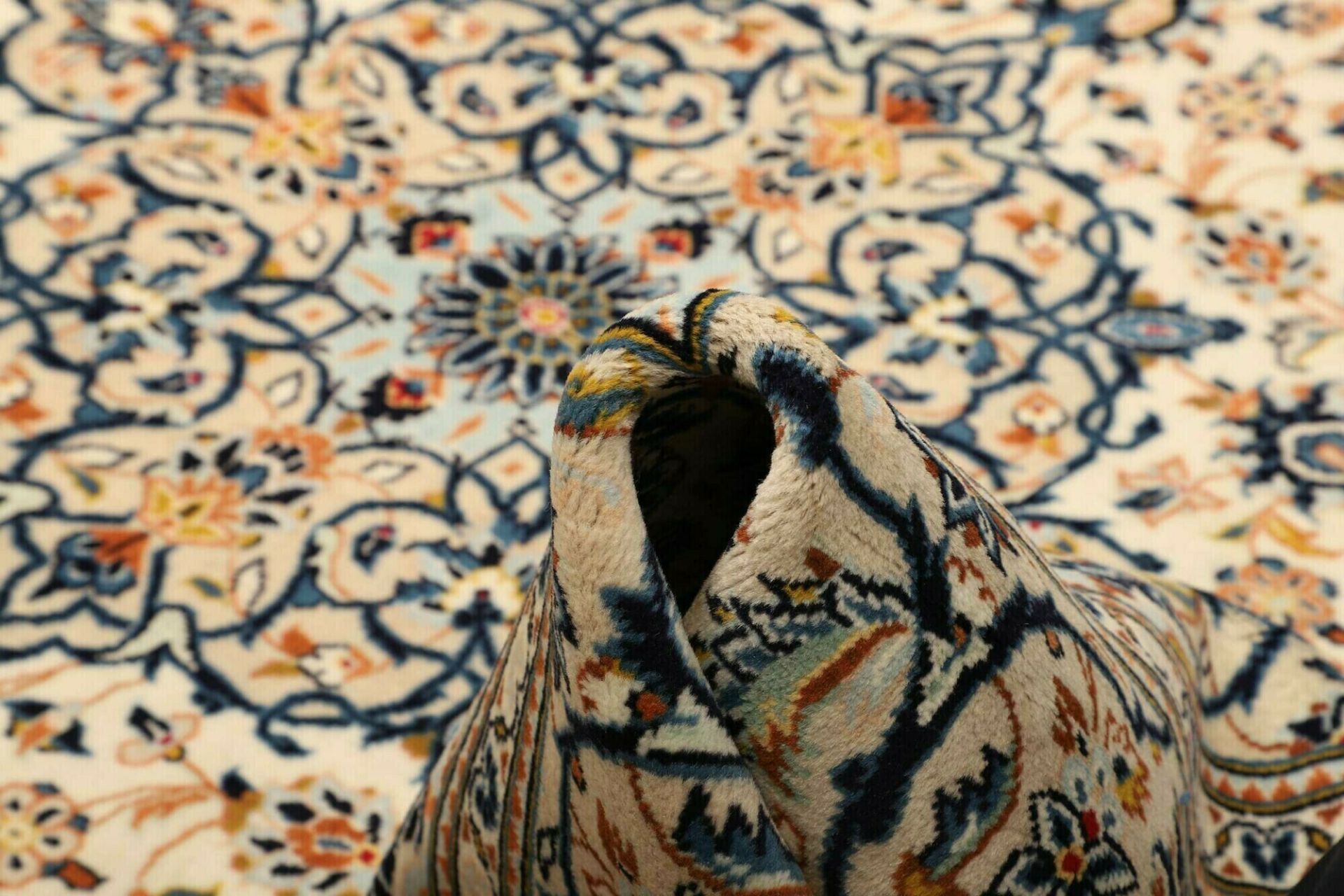 Handgeknüpfter Kashan Perserteppich 201 × 314 cm