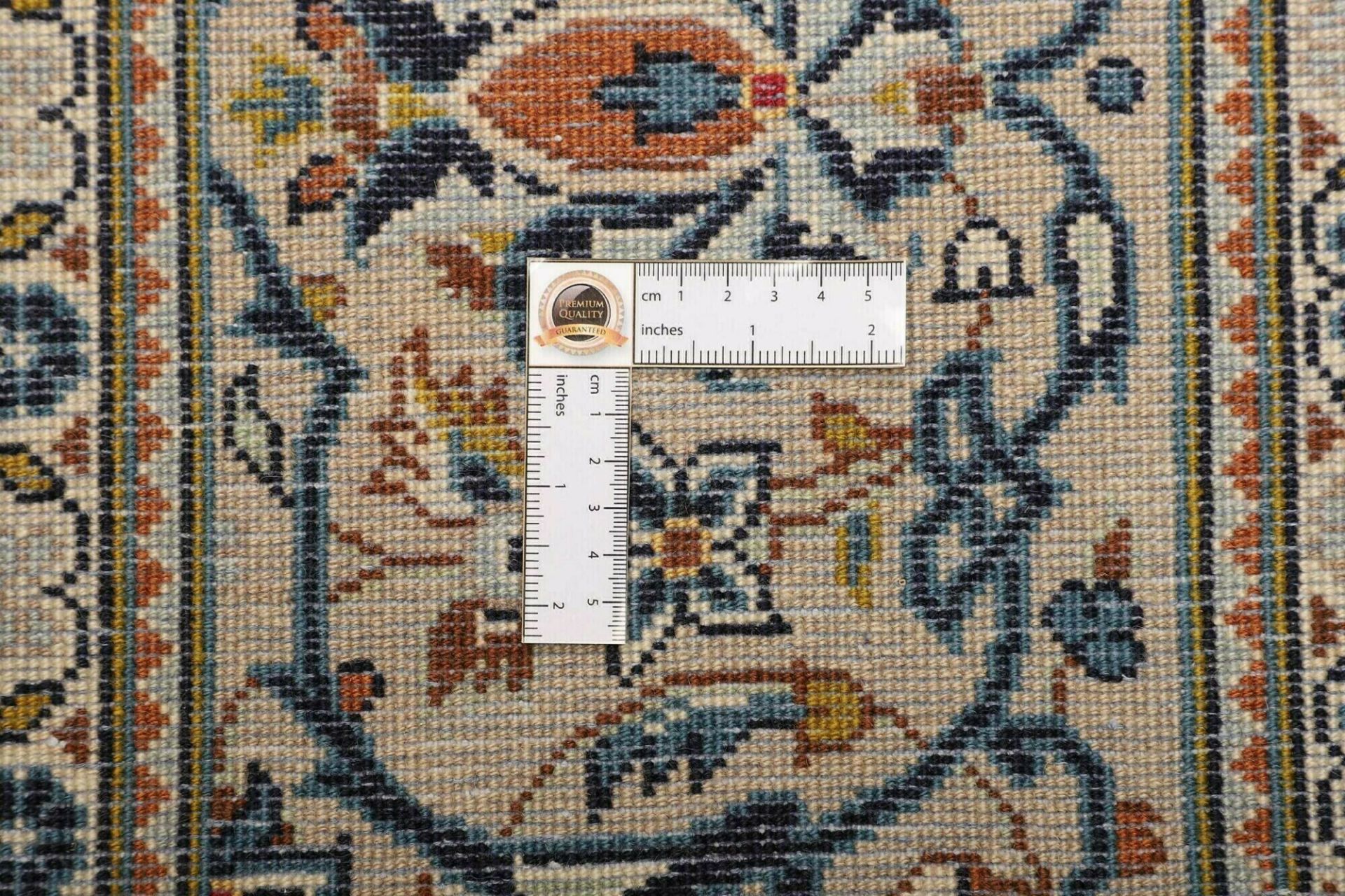 Handgeknüpfter Kashan Perserteppich 201 × 314 cm