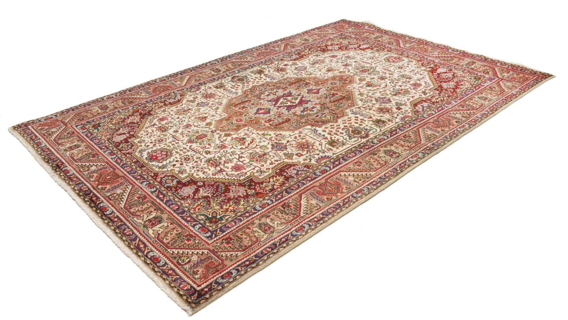 Handgeknüpfter Täbriz Perserteppich, 199 × 299 cm, Wolle