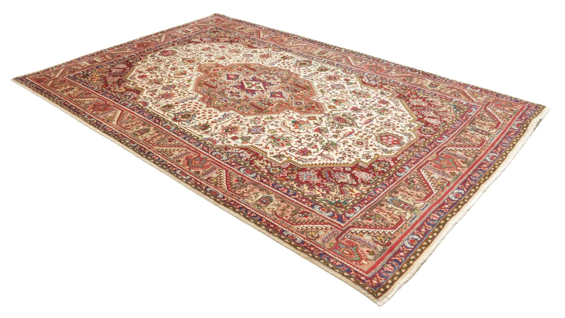 Handgeknüpfter Täbriz Perserteppich, 199 × 299 cm, Wolle
