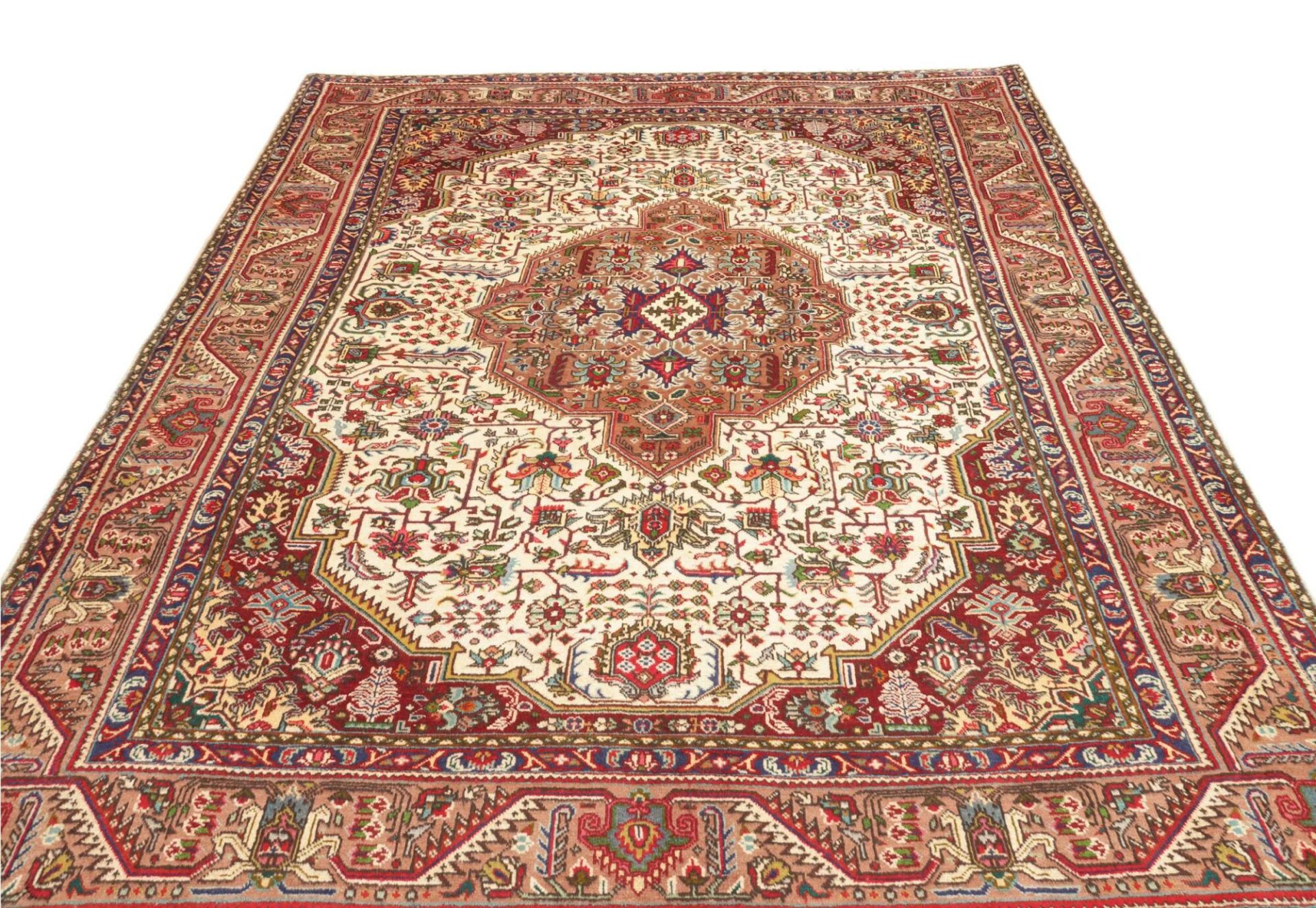 Handgeknüpfter Täbriz Perserteppich, 199 × 299 cm, Wolle