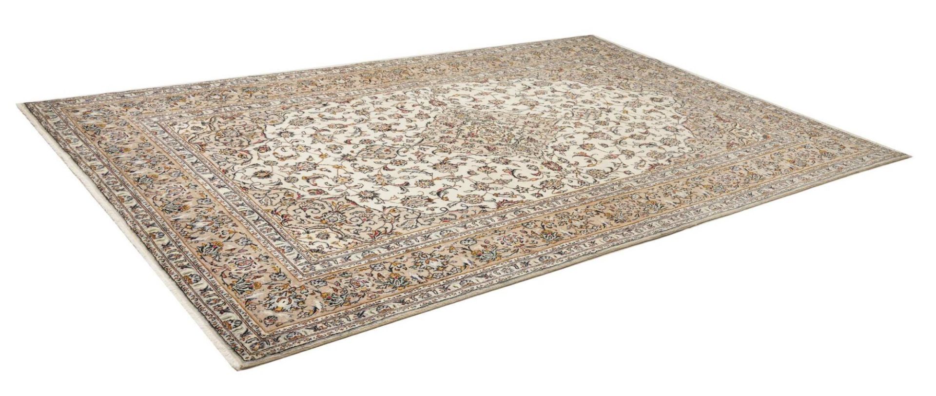 Handgeknüpfter Kashan Perserteppich, 199 × 311 cm, Wolle