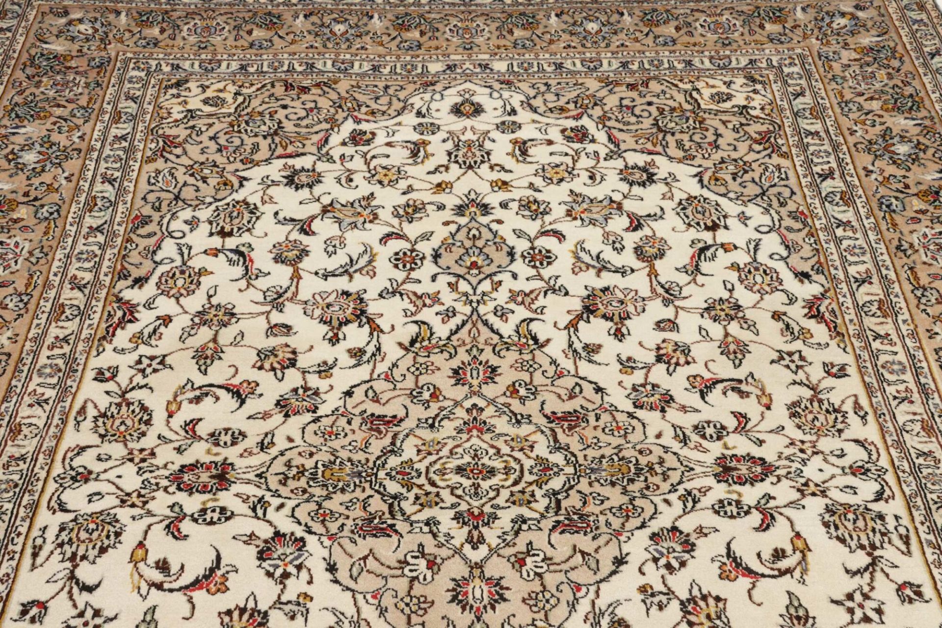 Handgeknüpfter Kashan Perserteppich, 199 × 311 cm, Wolle
