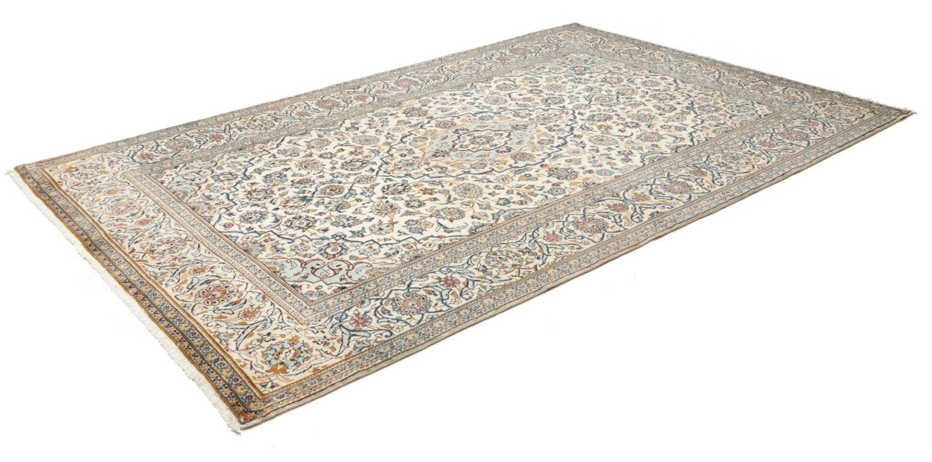 Kashan Perserteppich 203 × 306 cm aus Wolle, handgeknüpft