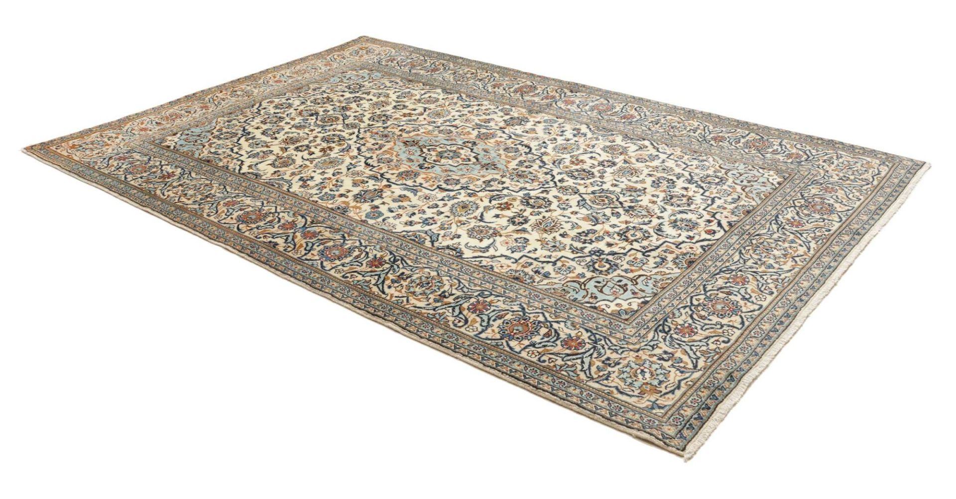 Kashan Perserteppich 203 × 306 cm aus Wolle, handgeknüpft