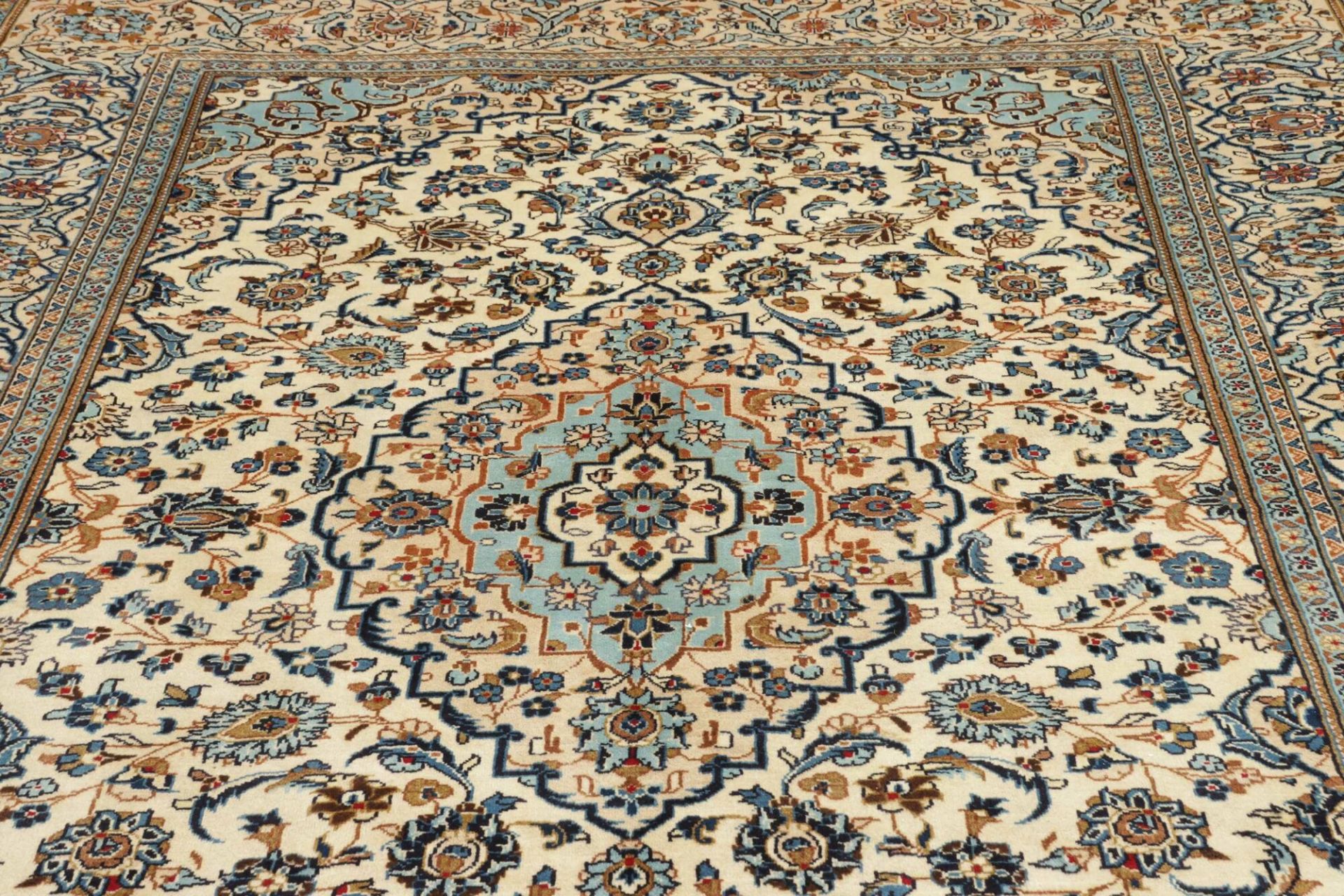 Kashan Perserteppich 203 × 306 cm aus Wolle, handgeknüpft