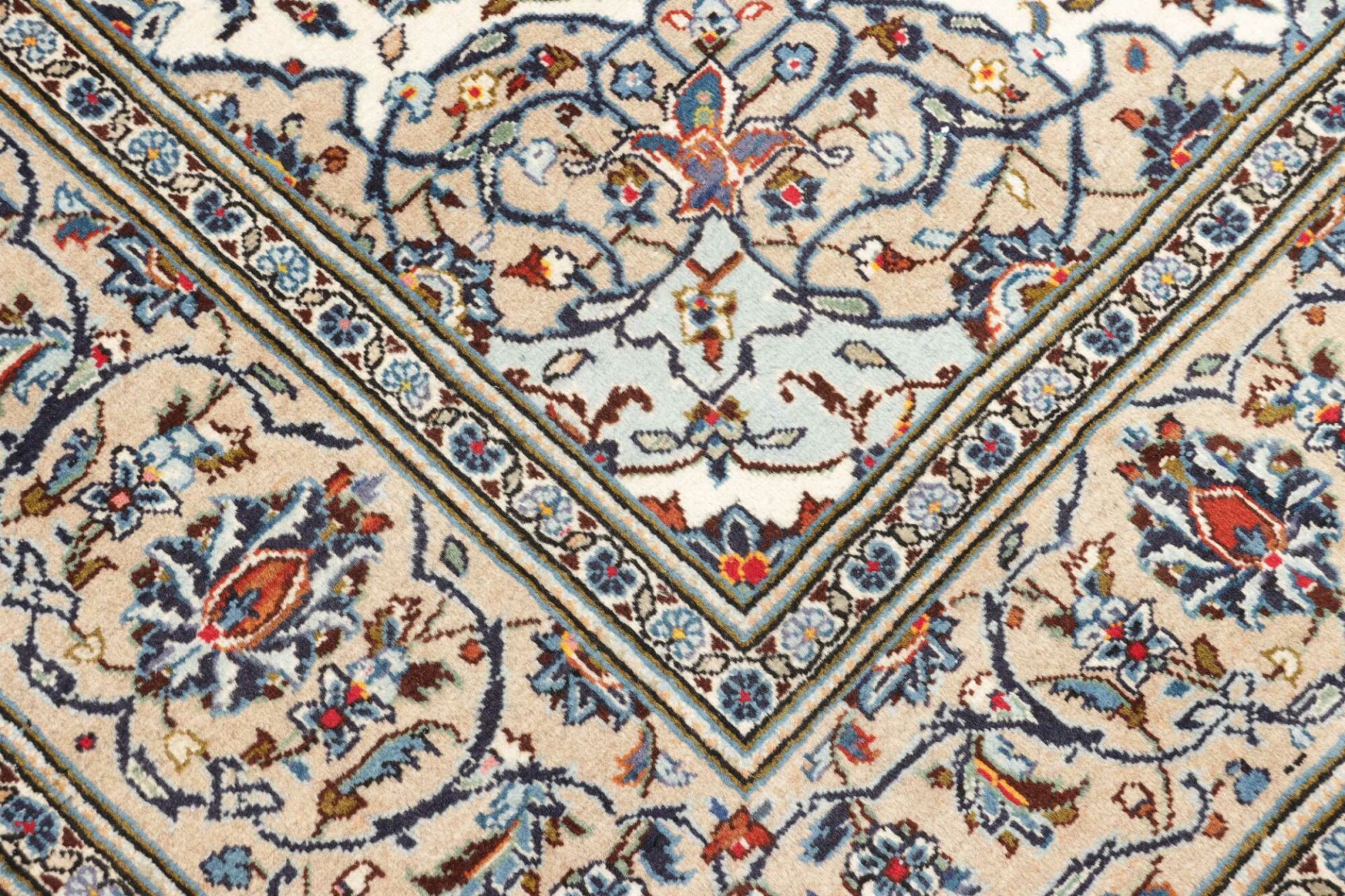 Handgeknüpfter Kashan Perserteppich, 201 × 294 cm, Wolle