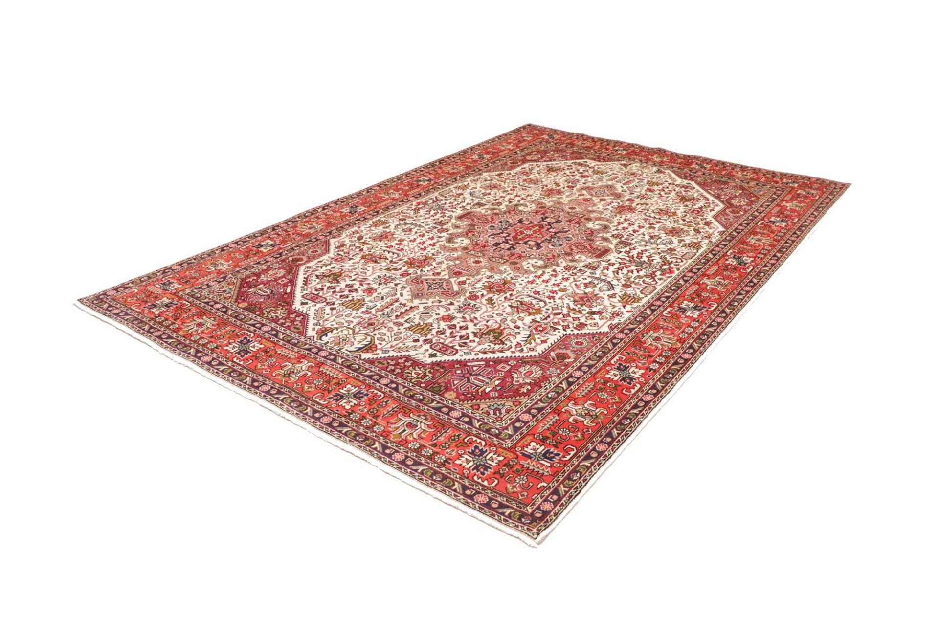 Täbriz Perserteppich 203 × 297 cm aus Wolle, handgeknüpft