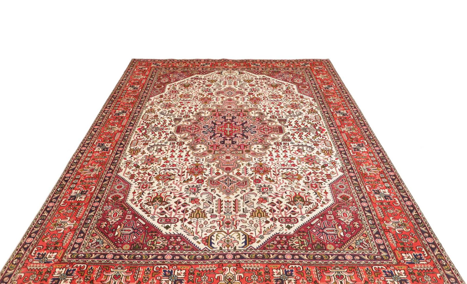 Täbriz Perserteppich 203 × 297 cm aus Wolle, handgeknüpft