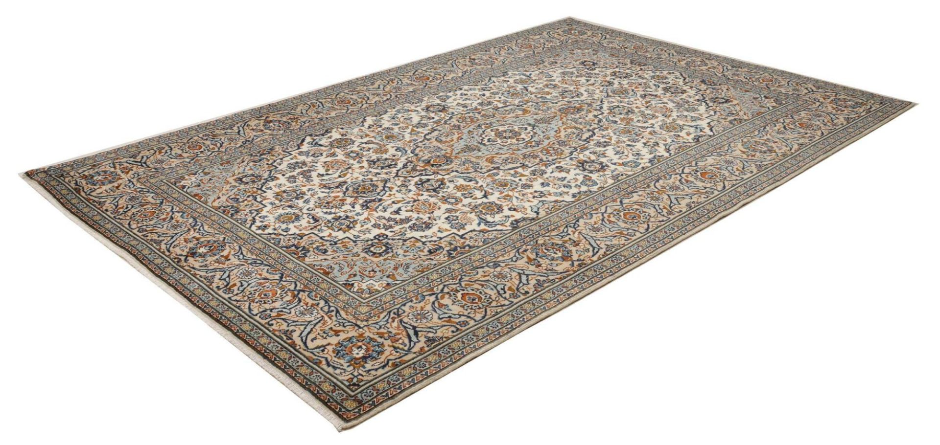 Handgeknüpfter Kashan Perserteppich 201 × 303 cm