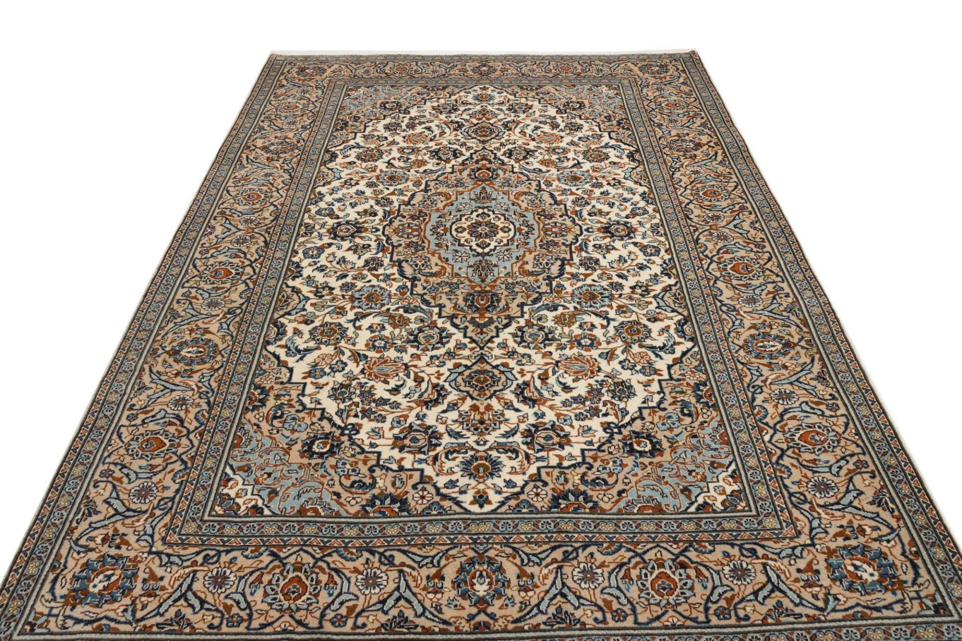 Handgeknüpfter Kashan Perserteppich 201 × 303 cm