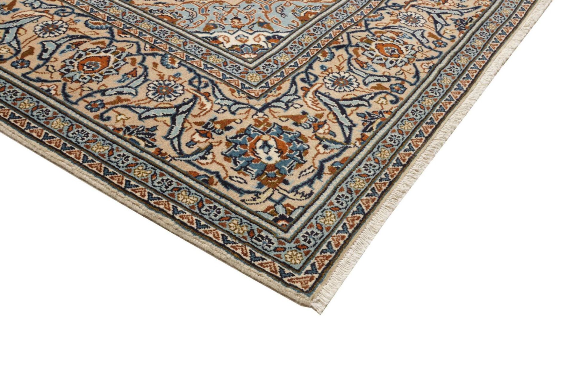 Handgeknüpfter Kashan Perserteppich 201 × 303 cm