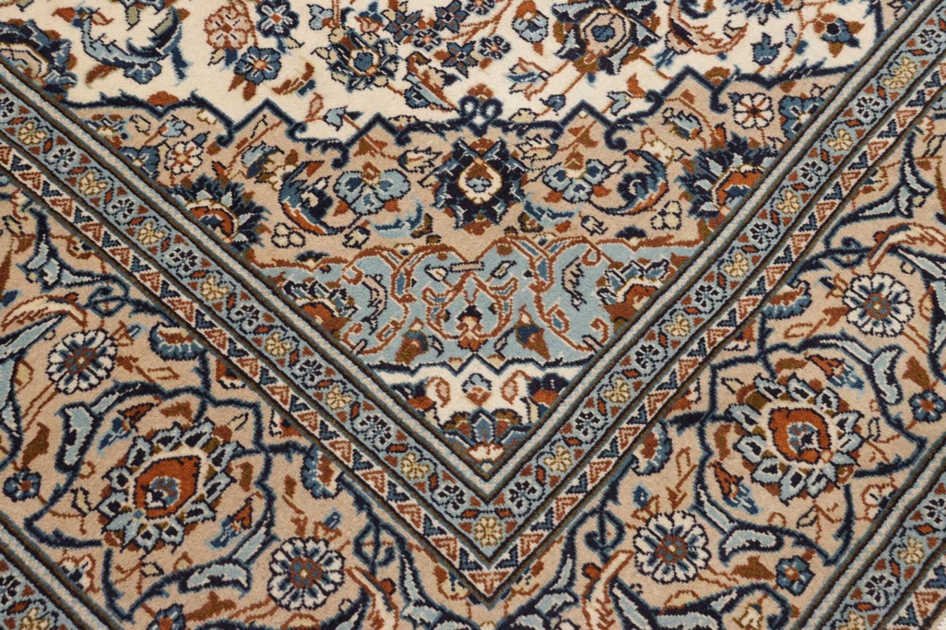 Handgeknüpfter Kashan Perserteppich 201 × 303 cm