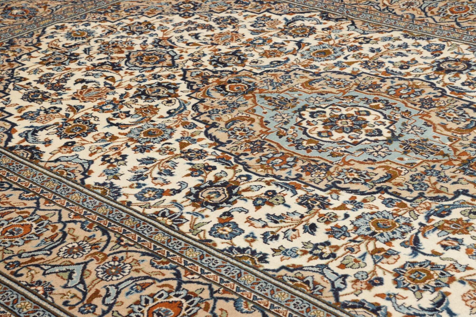 Handgeknüpfter Kashan Perserteppich 201 × 303 cm