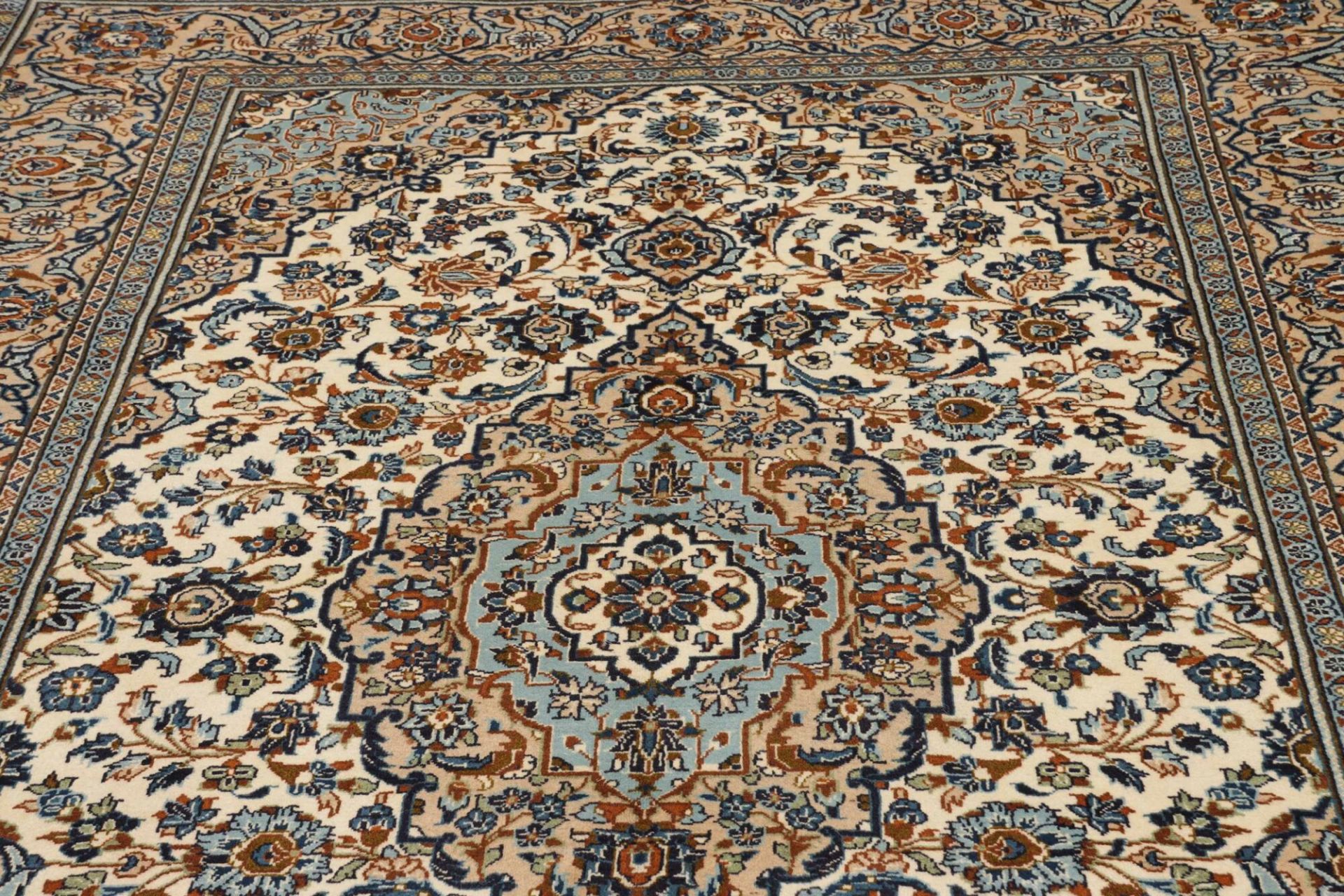 Handgeknüpfter Kashan Perserteppich 201 × 303 cm