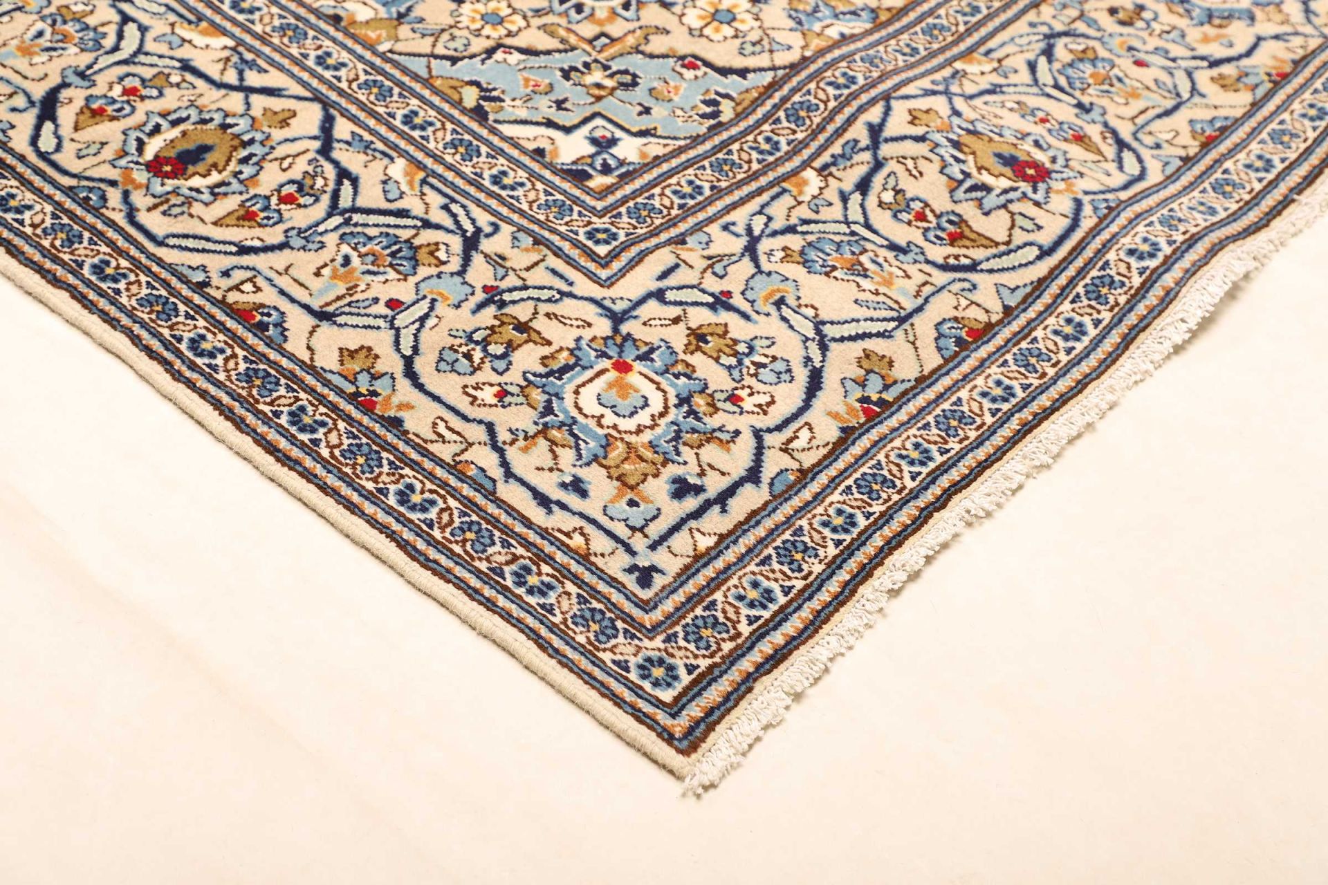 Kashan Perserteppich 196 × 299 cm aus Wolle, handgeknüpft