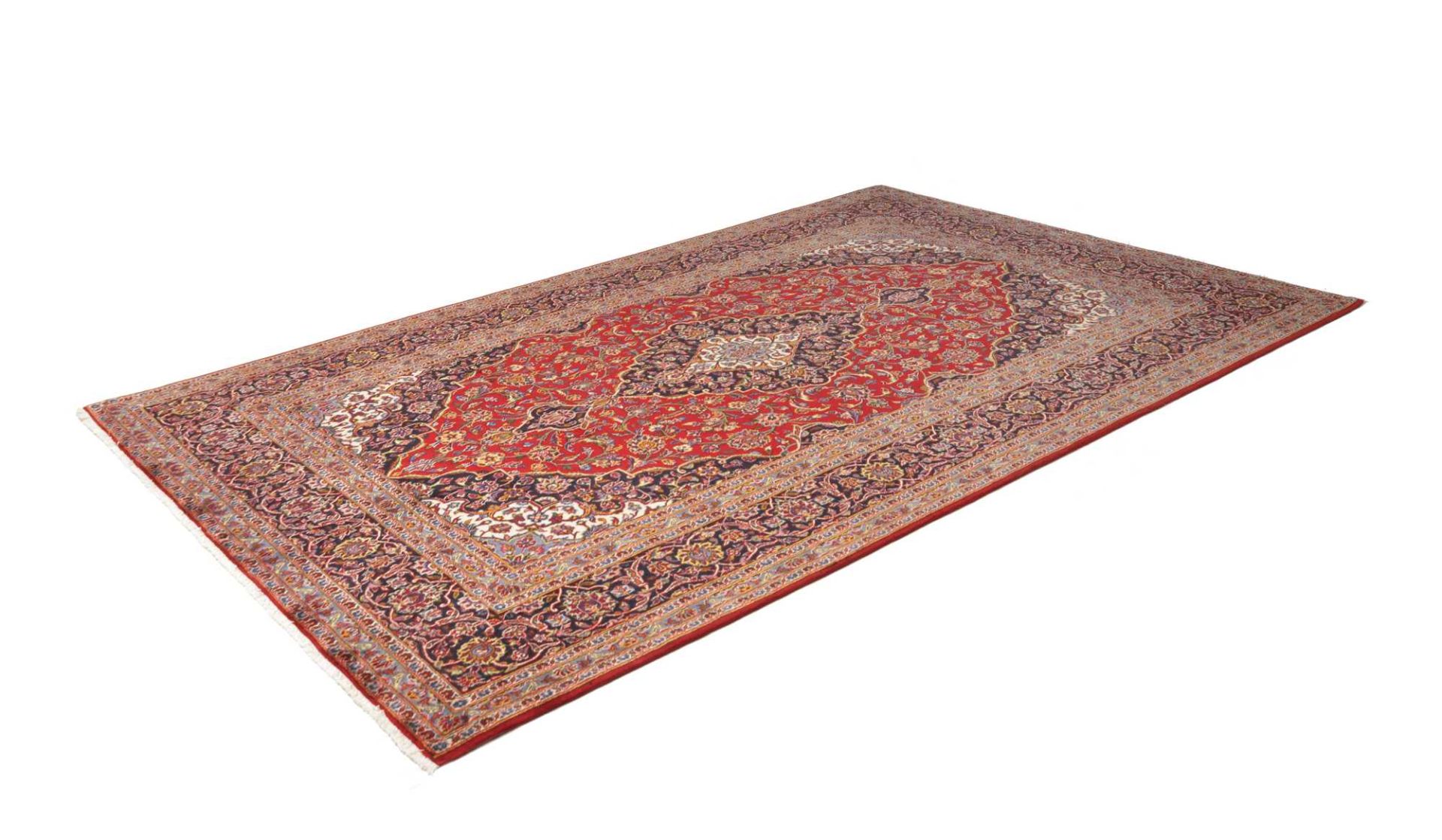 Kashan Perserteppich aus Iran, 201 × 311 cm