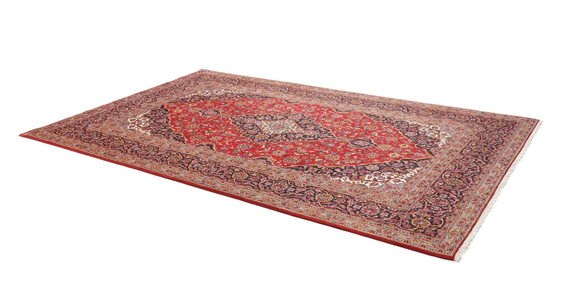 Kashan Perserteppich aus Iran, 201 × 311 cm