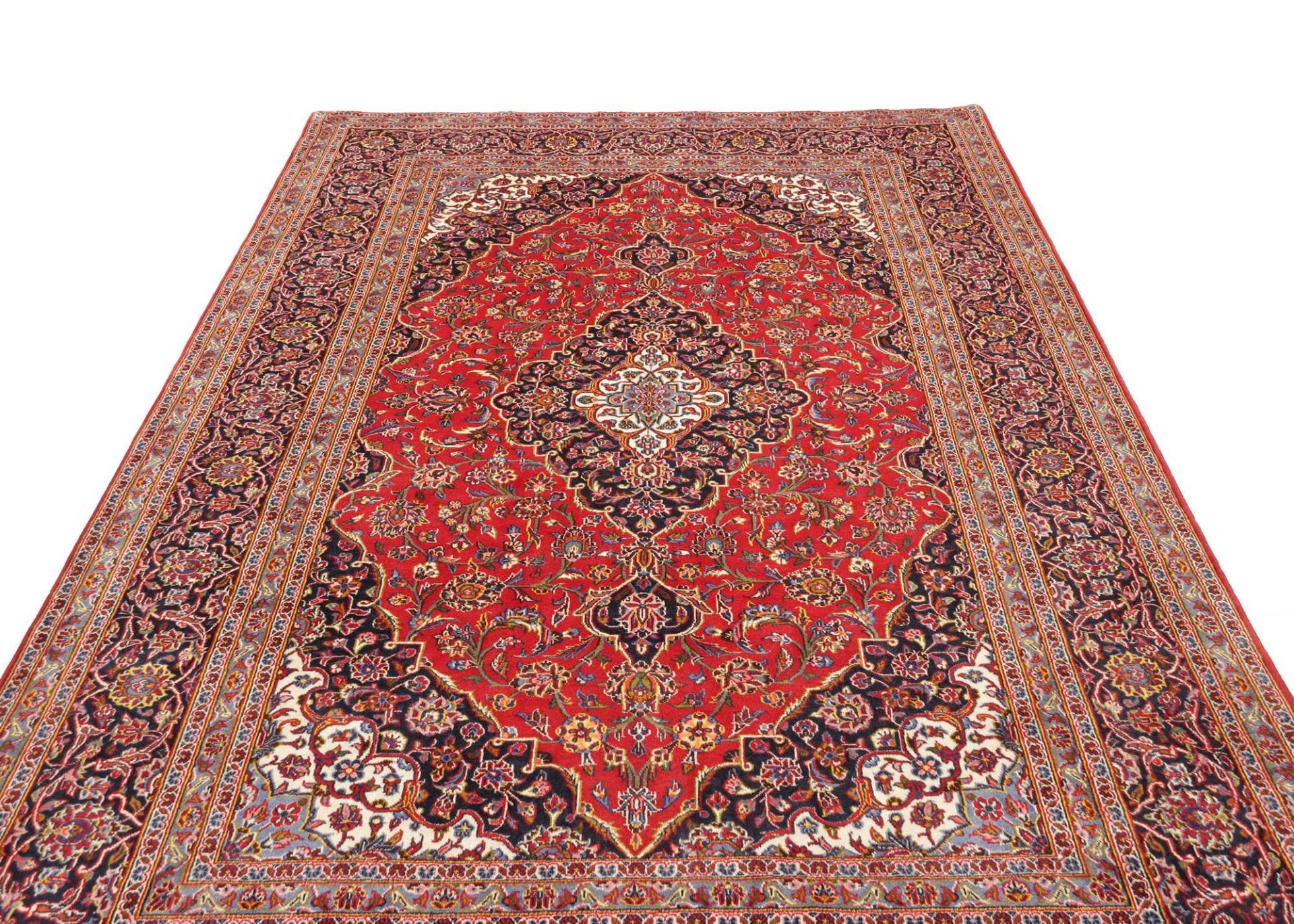 Kashan Perserteppich aus Iran, 201 × 311 cm