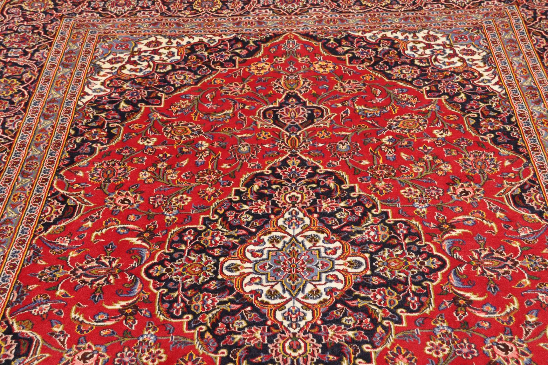 Kashan Perserteppich aus Iran, 201 × 311 cm
