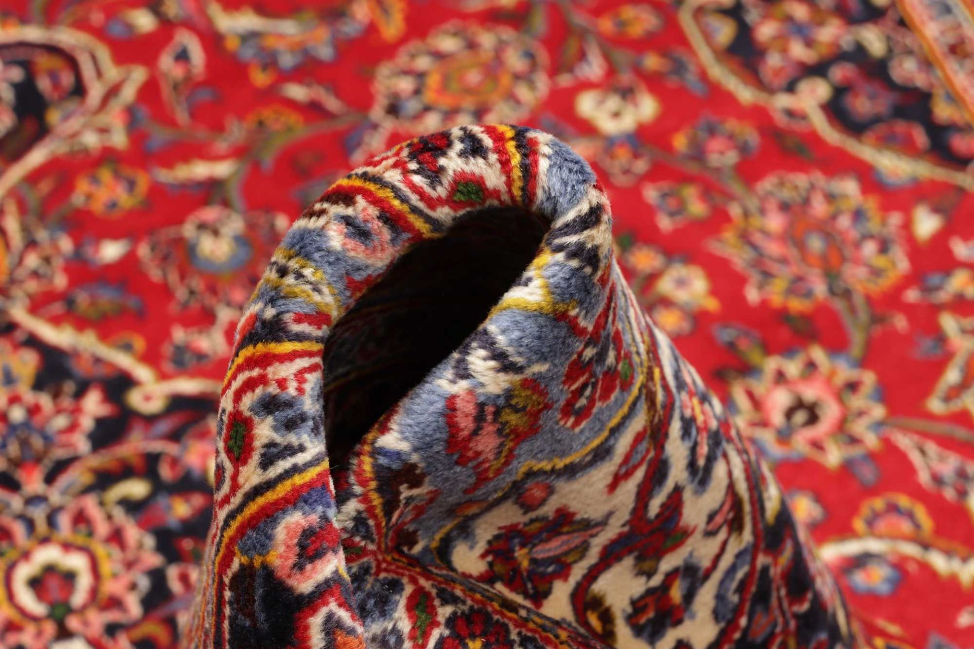 Kashan Perserteppich aus Iran, 201 × 311 cm