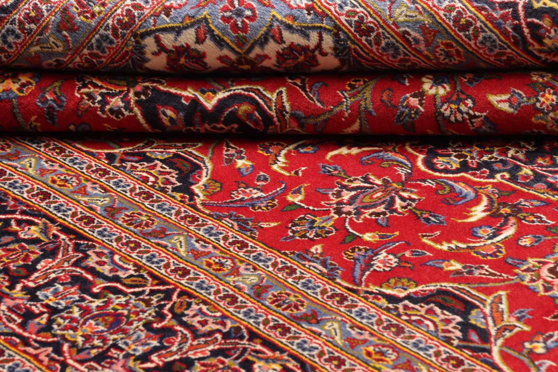Kashan Perserteppich aus Iran, 201 × 311 cm