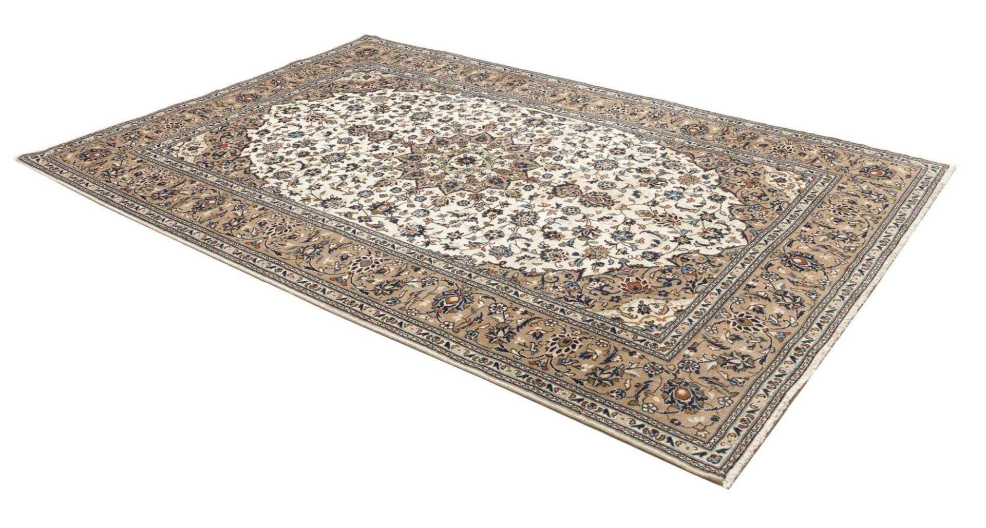 Handgeknüpfter Kashan Perserteppich 201 × 299 cm