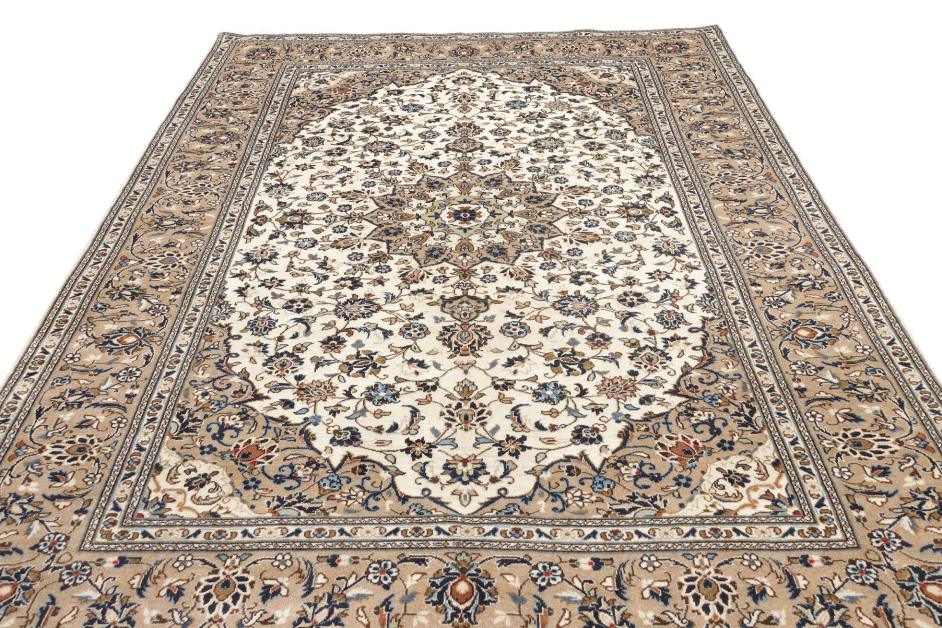 Handgeknüpfter Kashan Perserteppich 201 × 299 cm