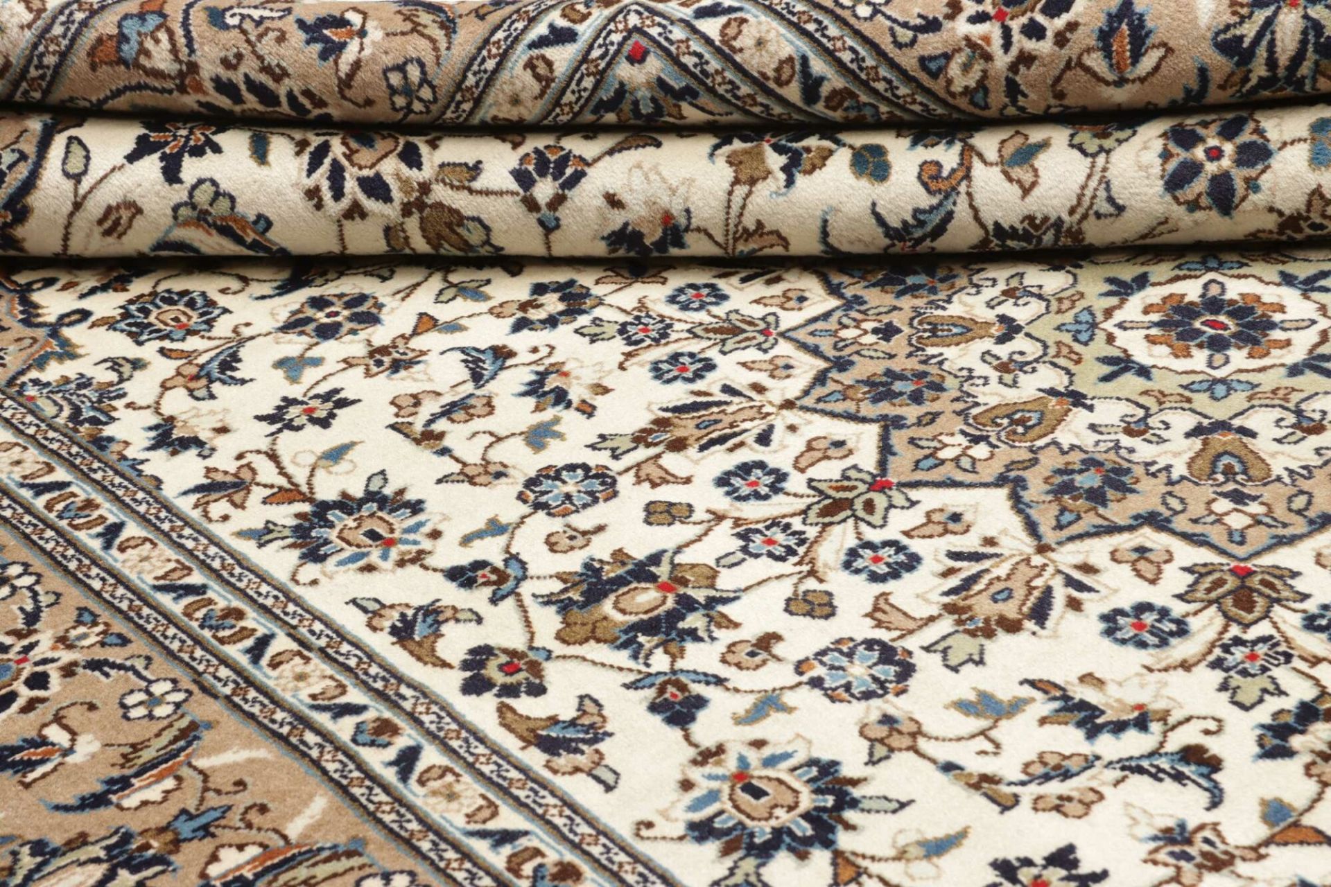 Handgeknüpfter Kashan Perserteppich 201 × 299 cm