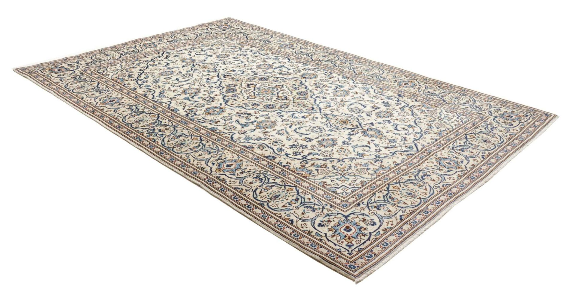 Kashan Perserteppich aus Iran, 201 × 304 cm