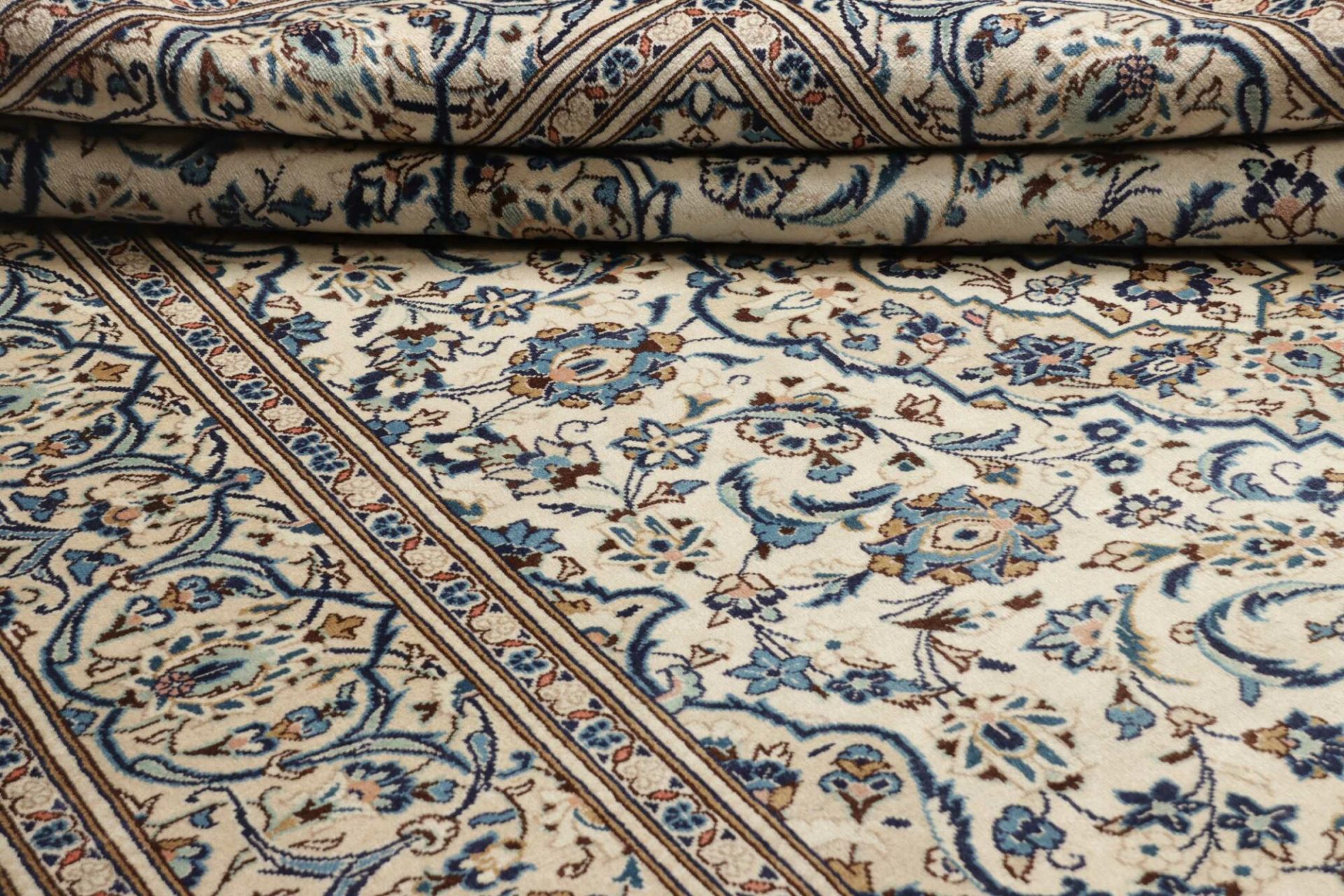 Kashan Perserteppich aus Iran, 201 × 304 cm