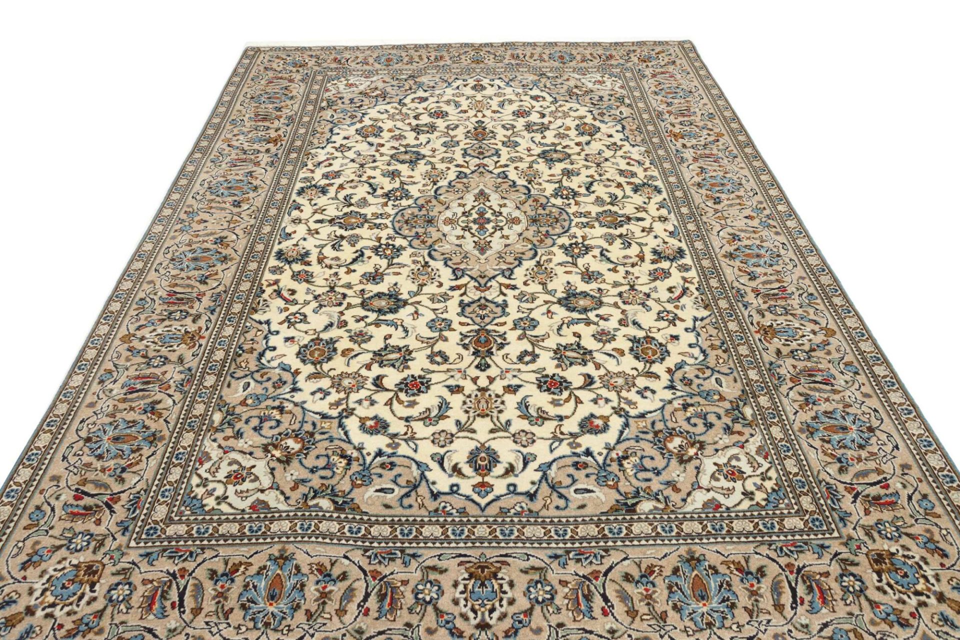 Handgeknüpfter Kashan Perserteppich, 194 × 309 cm, Wolle
