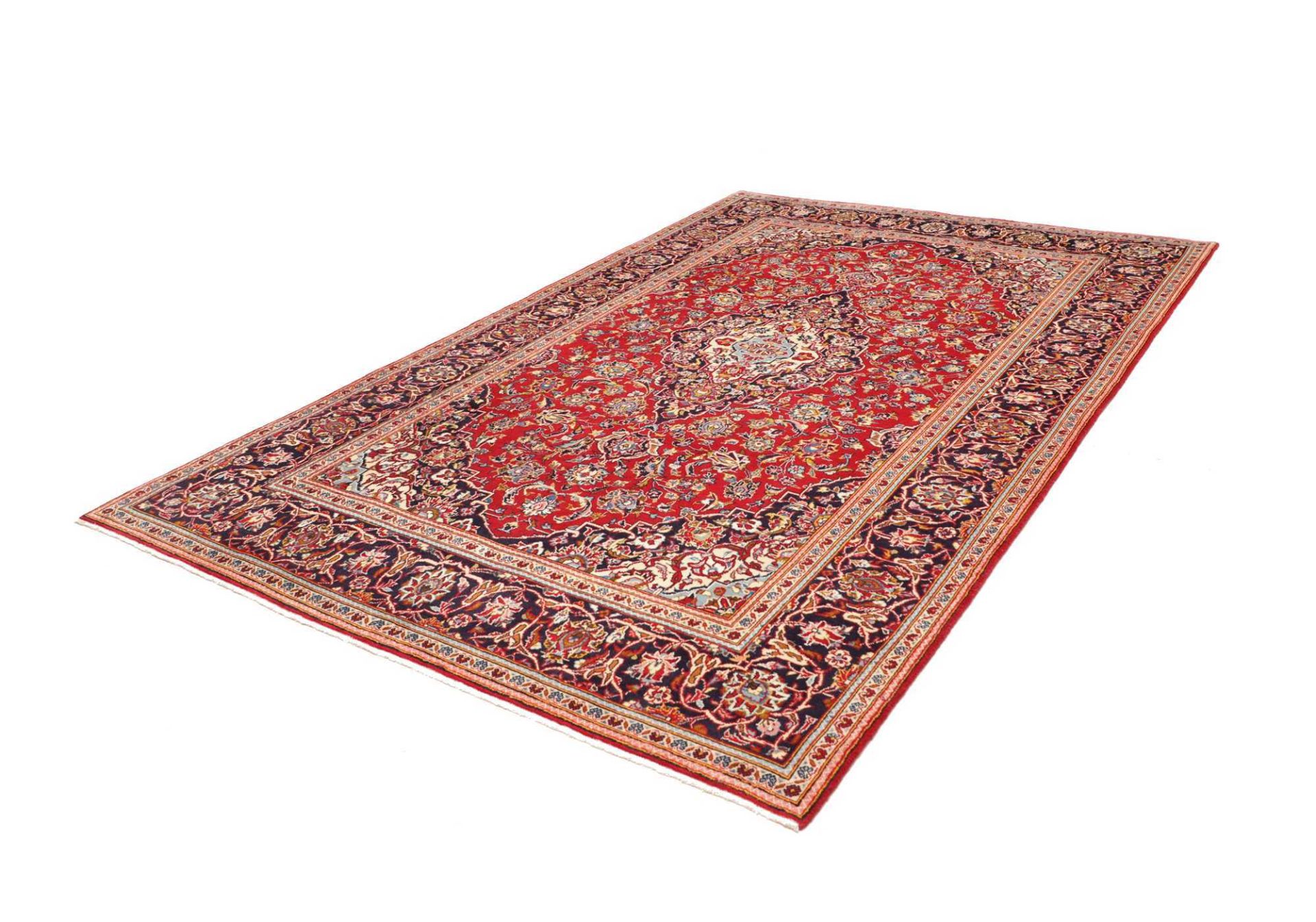 Kashan Perserteppich aus Iran, 204 × 307 cm