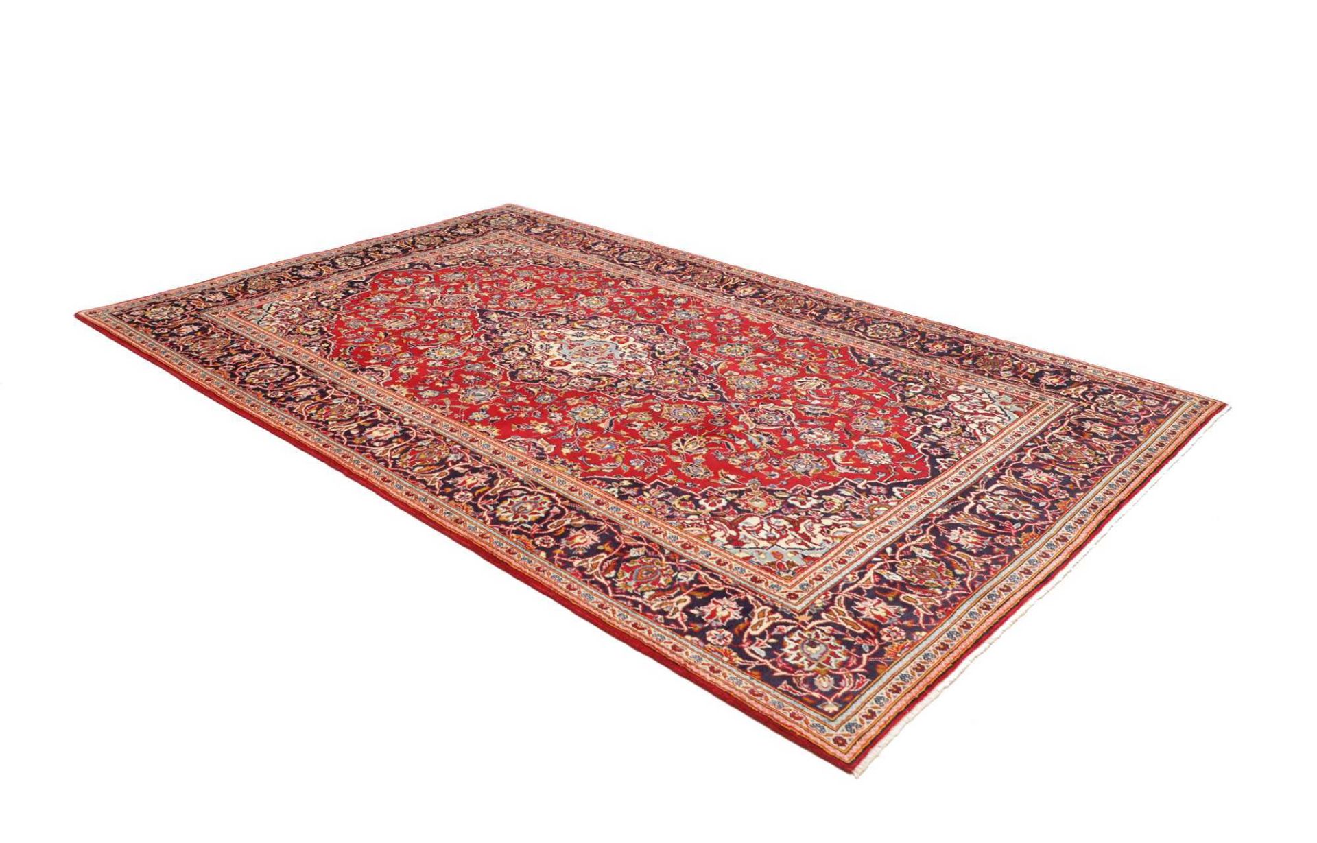 Kashan Perserteppich aus Iran, 204 × 307 cm