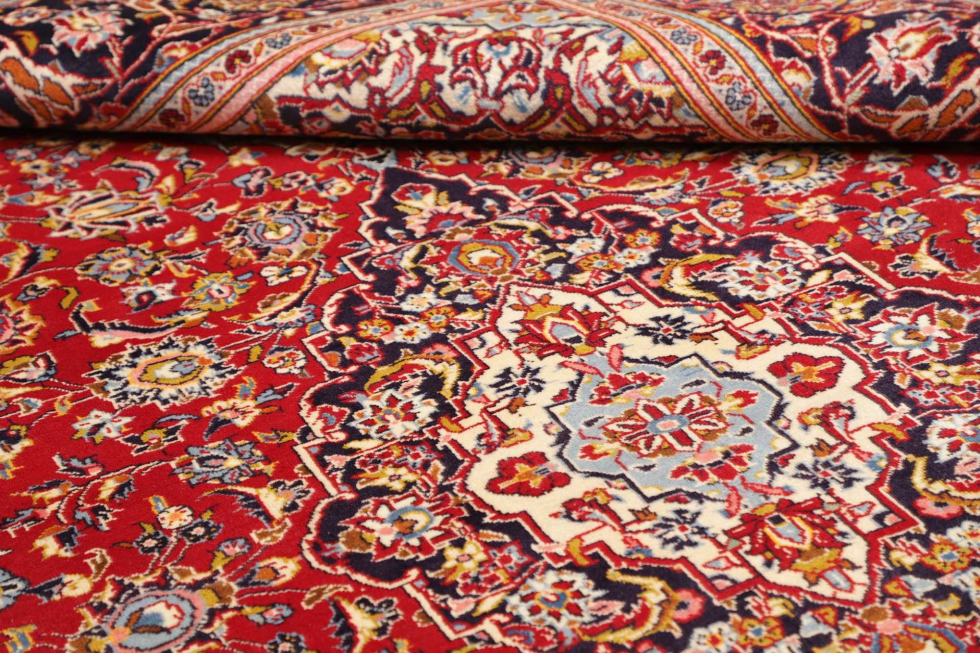 Kashan Perserteppich aus Iran, 204 × 307 cm
