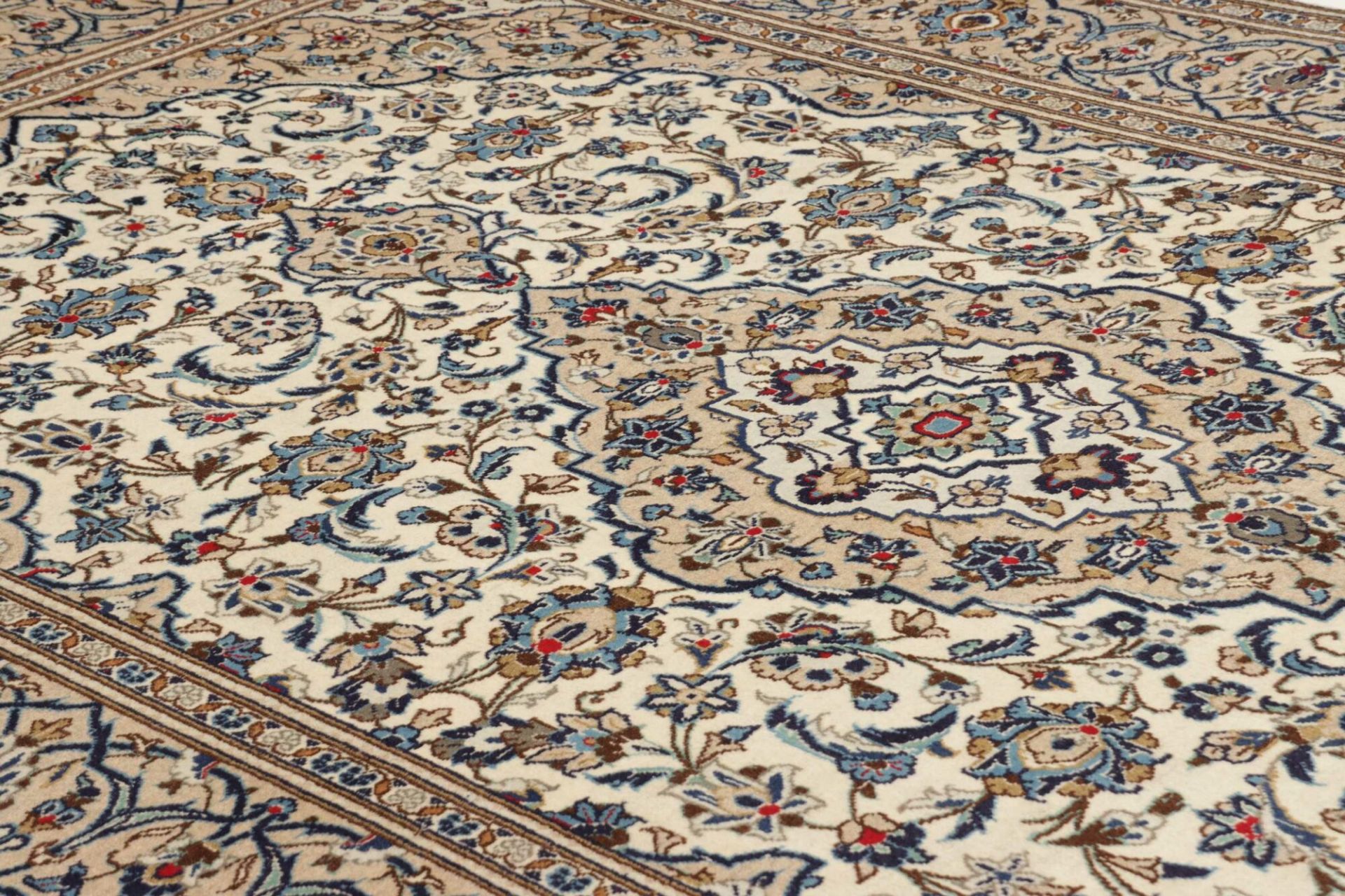 Handgeknüpfter Kashan Perserteppich, 198 × 319 cm, Wolle