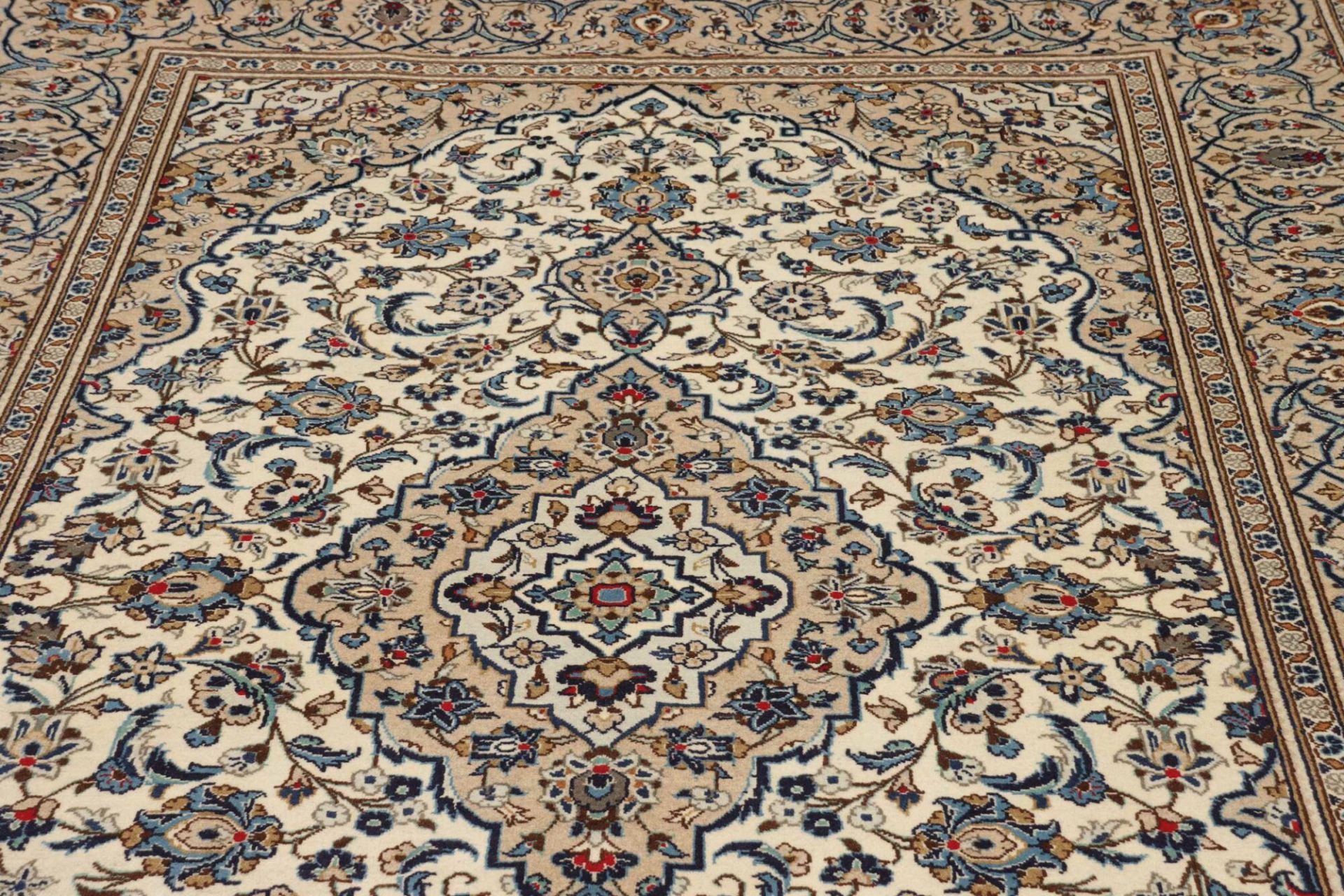 Handgeknüpfter Kashan Perserteppich, 198 × 319 cm, Wolle