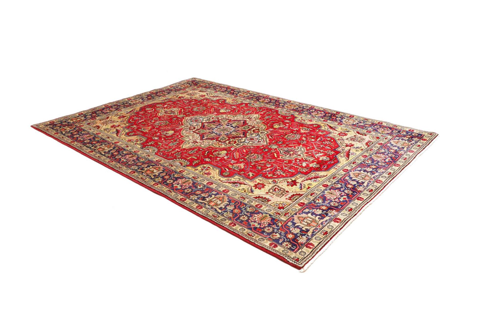 Täbriz Perserteppich 205 × 284 cm aus Wolle, handgeknüpft