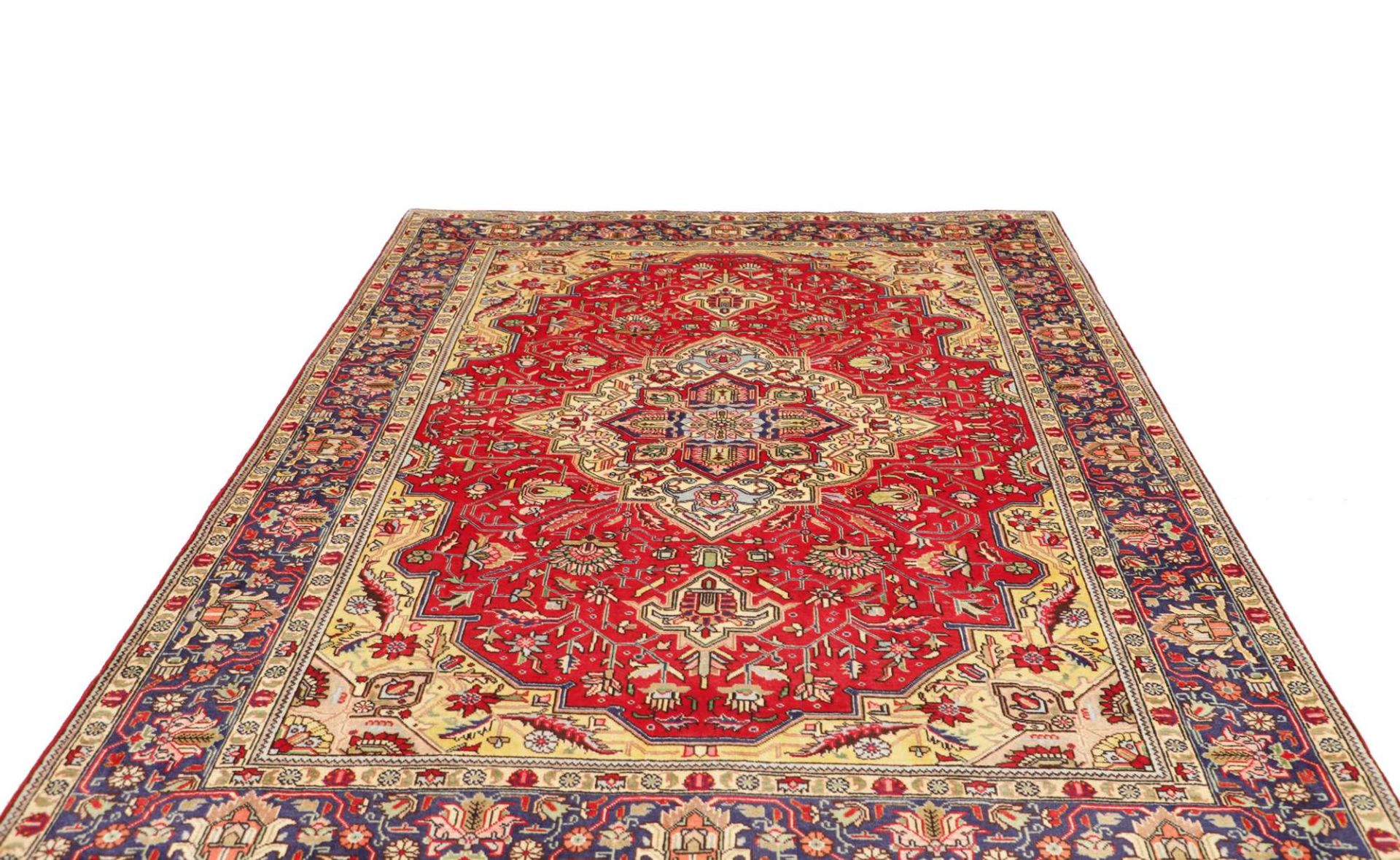 Täbriz Perserteppich 205 × 284 cm aus Wolle, handgeknüpft