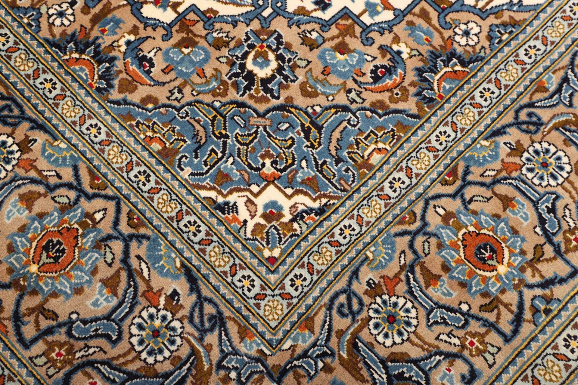 Handgeknüpfter Kashan Perserteppich 203 × 302 cm