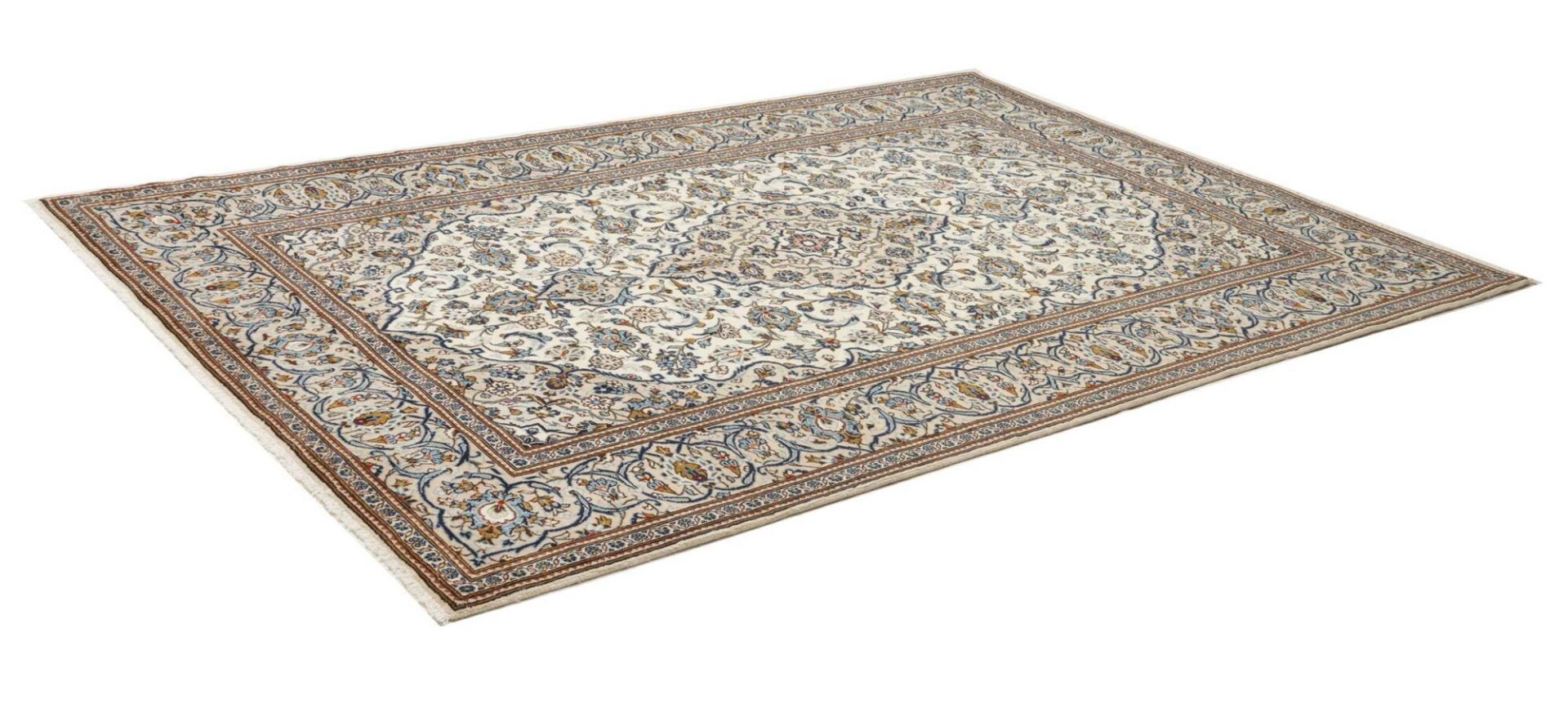 Handgeknüpfter Kashan Perserteppich 201 × 292 cm