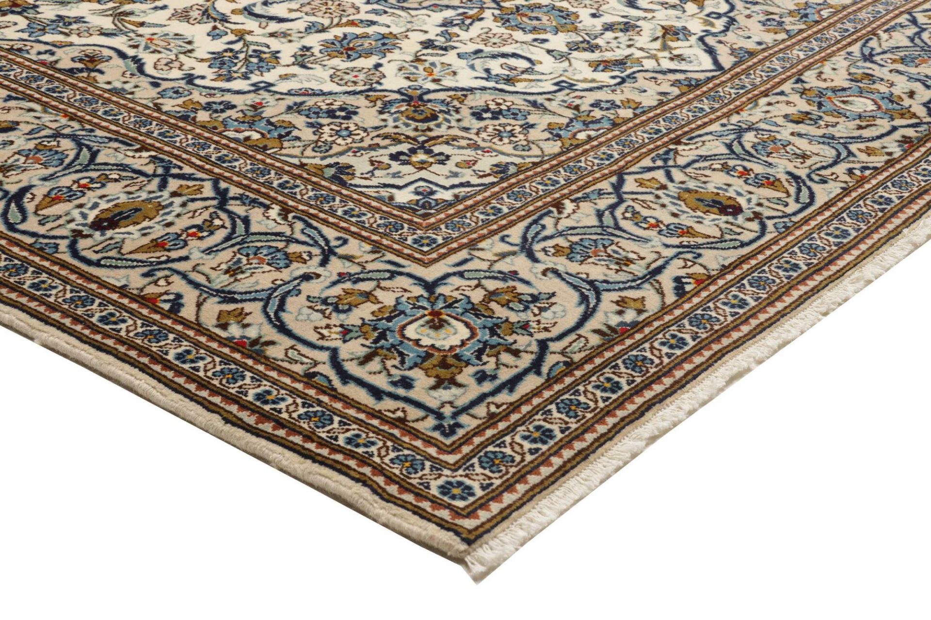 Handgeknüpfter Kashan Perserteppich 201 × 292 cm