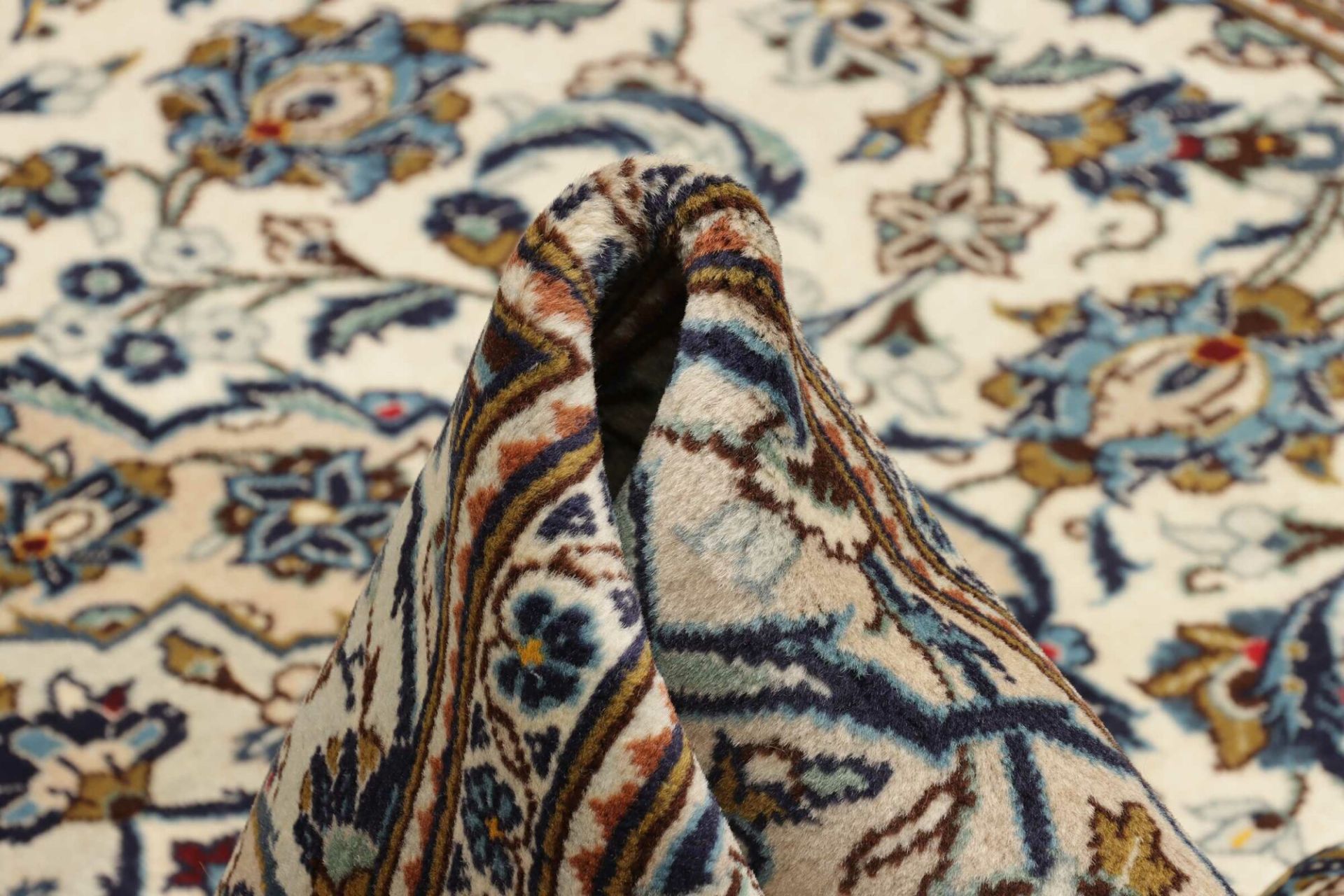 Handgeknüpfter Kashan Perserteppich 201 × 292 cm