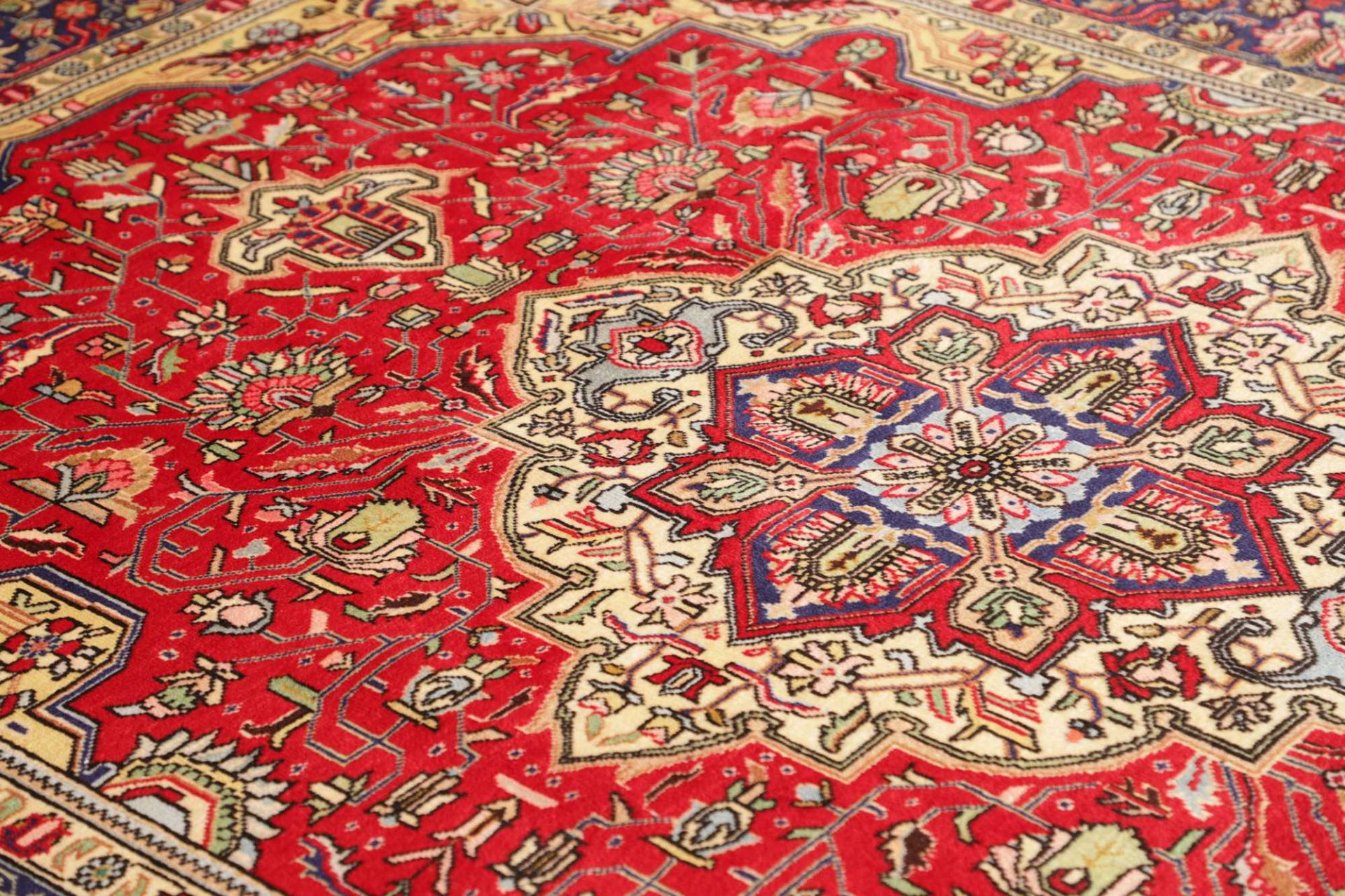 Handgeknüpfter Täbriz Perserteppich, 201 × 281 cm, Wolle
